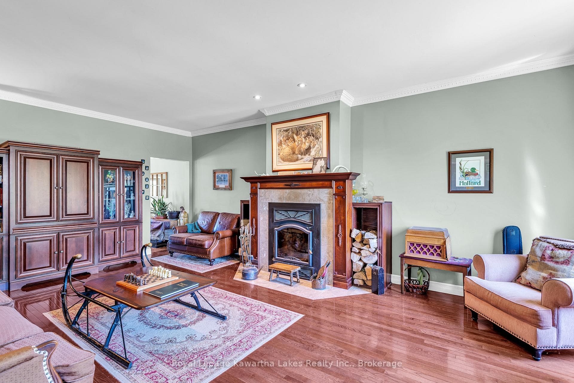 Living Room with Fireplace
