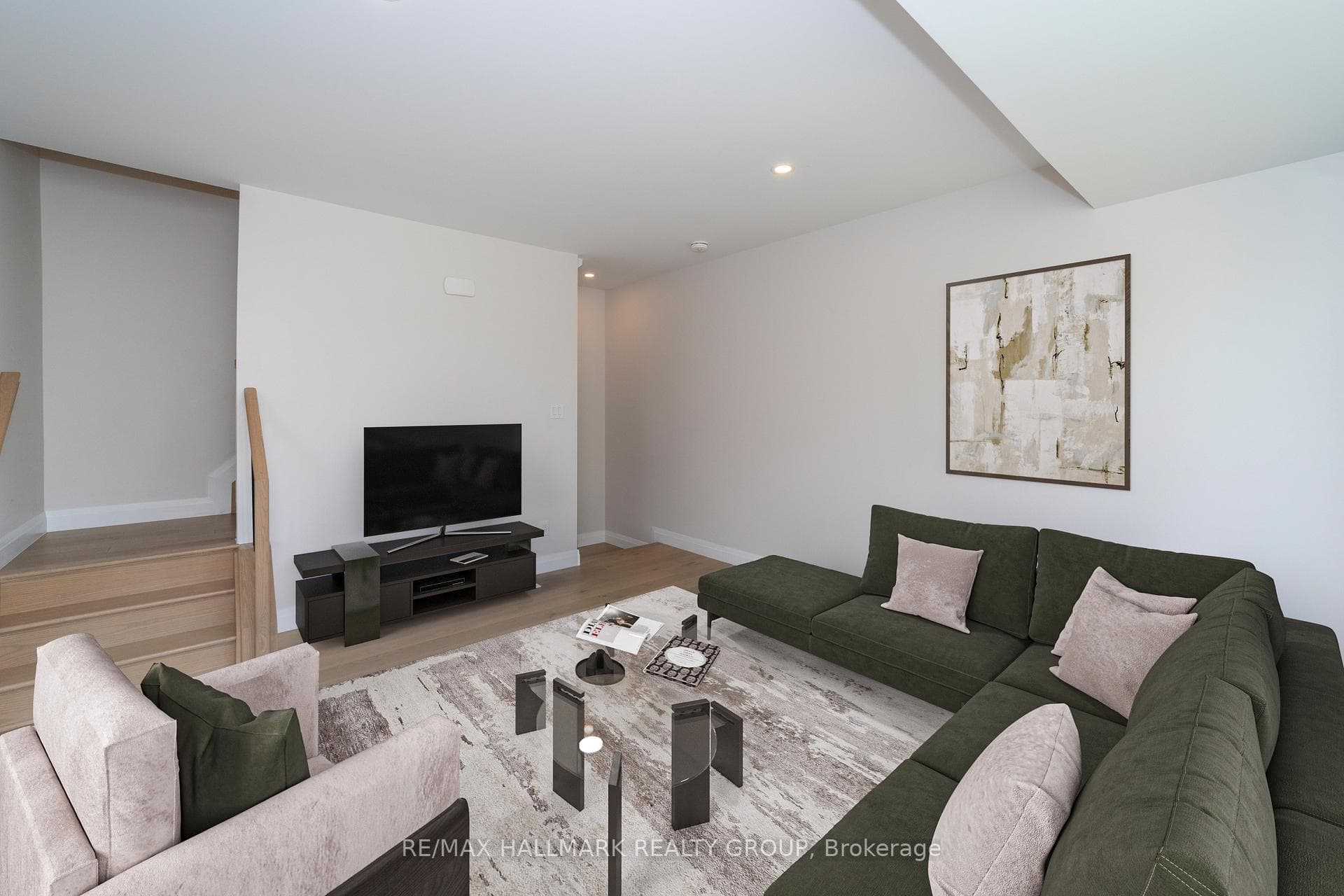 Living Room with Virtual Staging