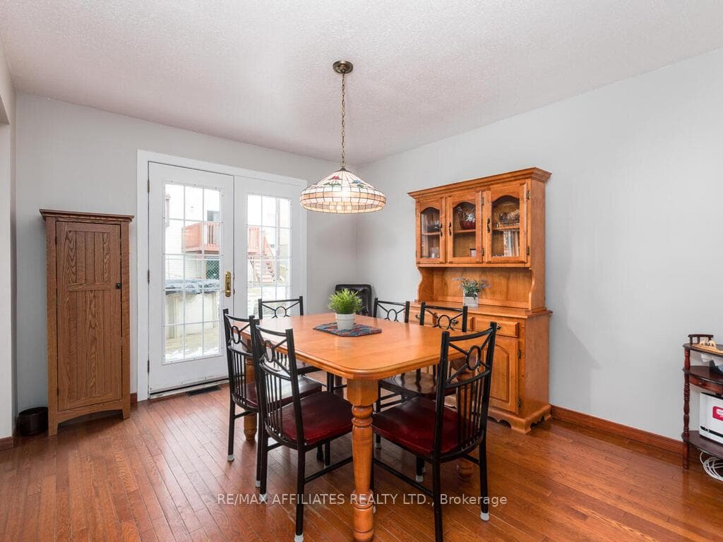 Dining Room and French Doors leading to the Deck