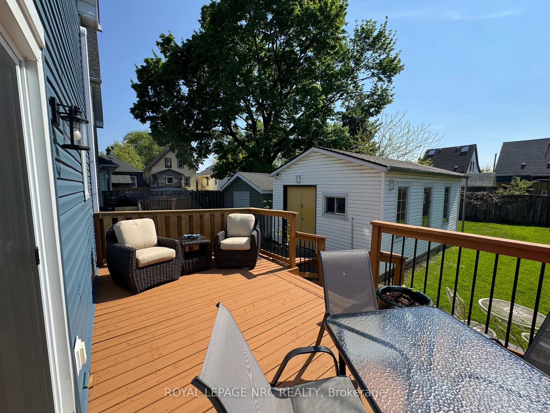 Deck off of dining room