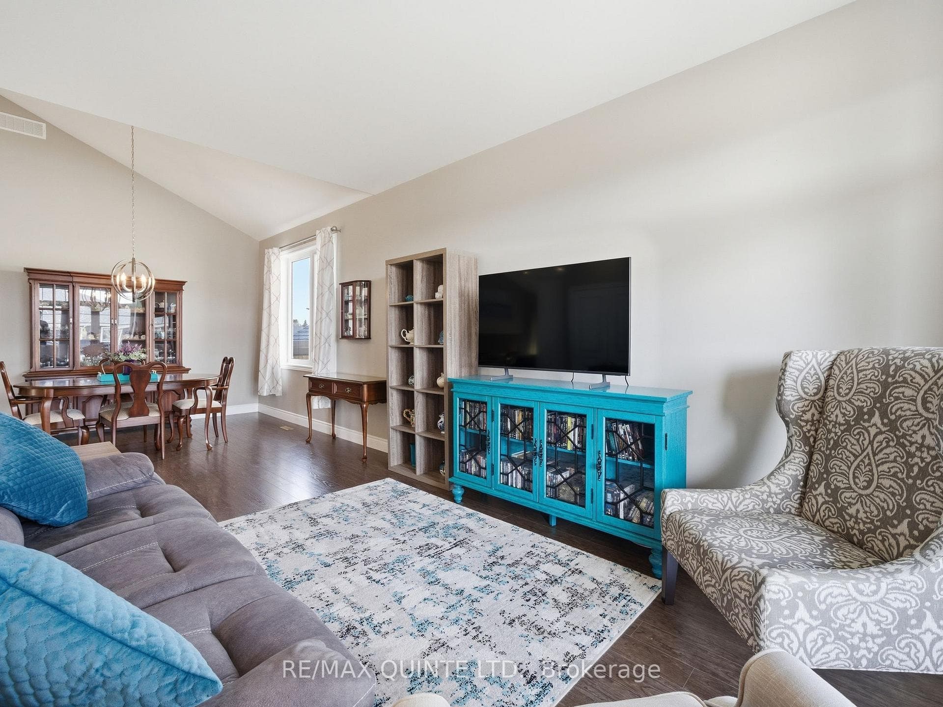 Living room, great entertaining space.