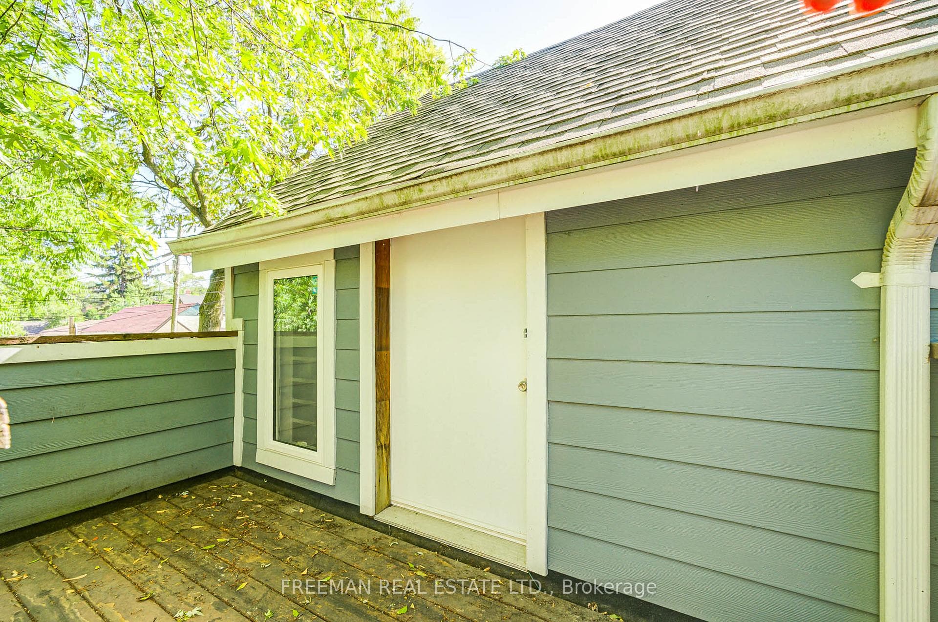2nd Level of Garage Facing Backyard