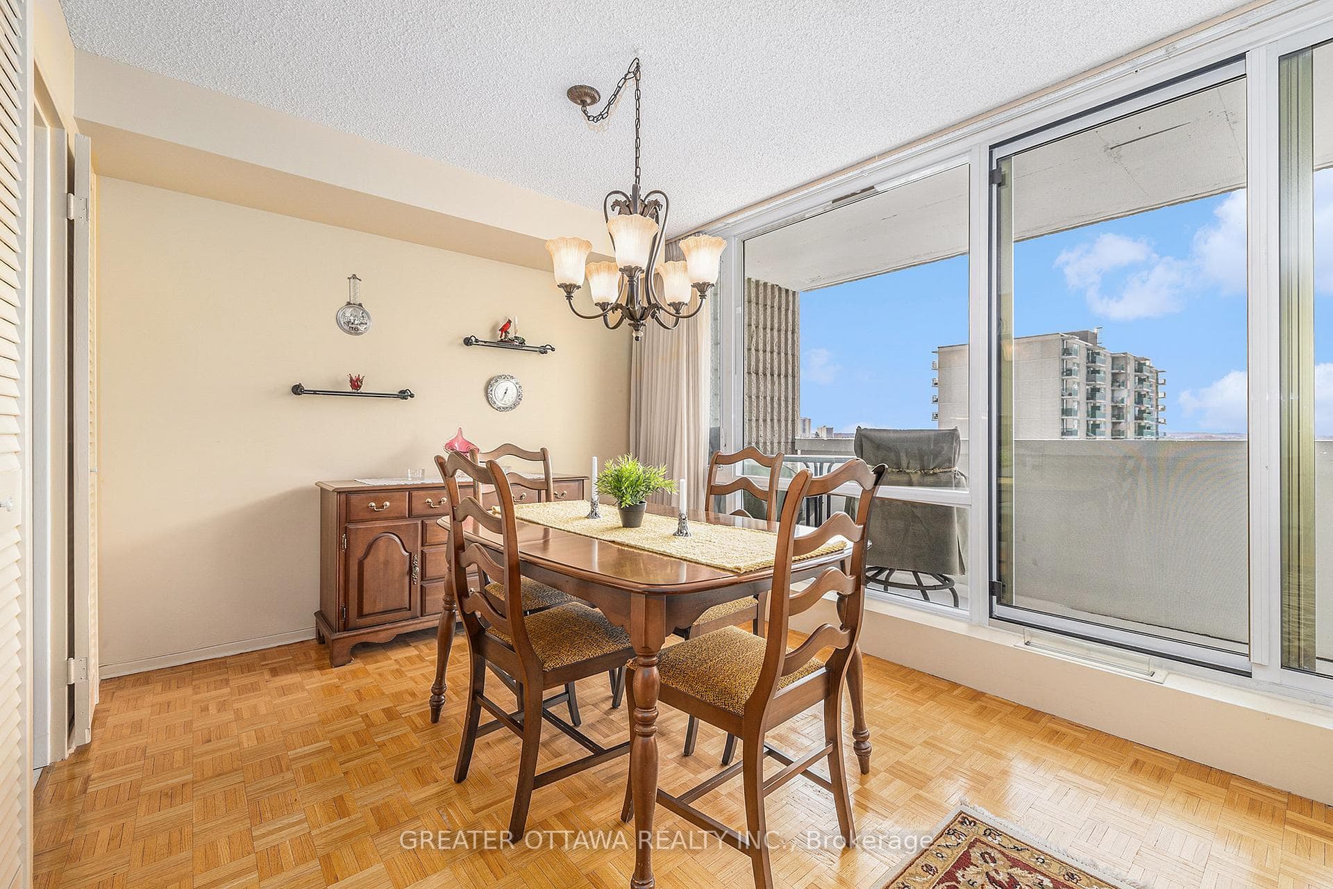 Dining room is large enough for a big family event