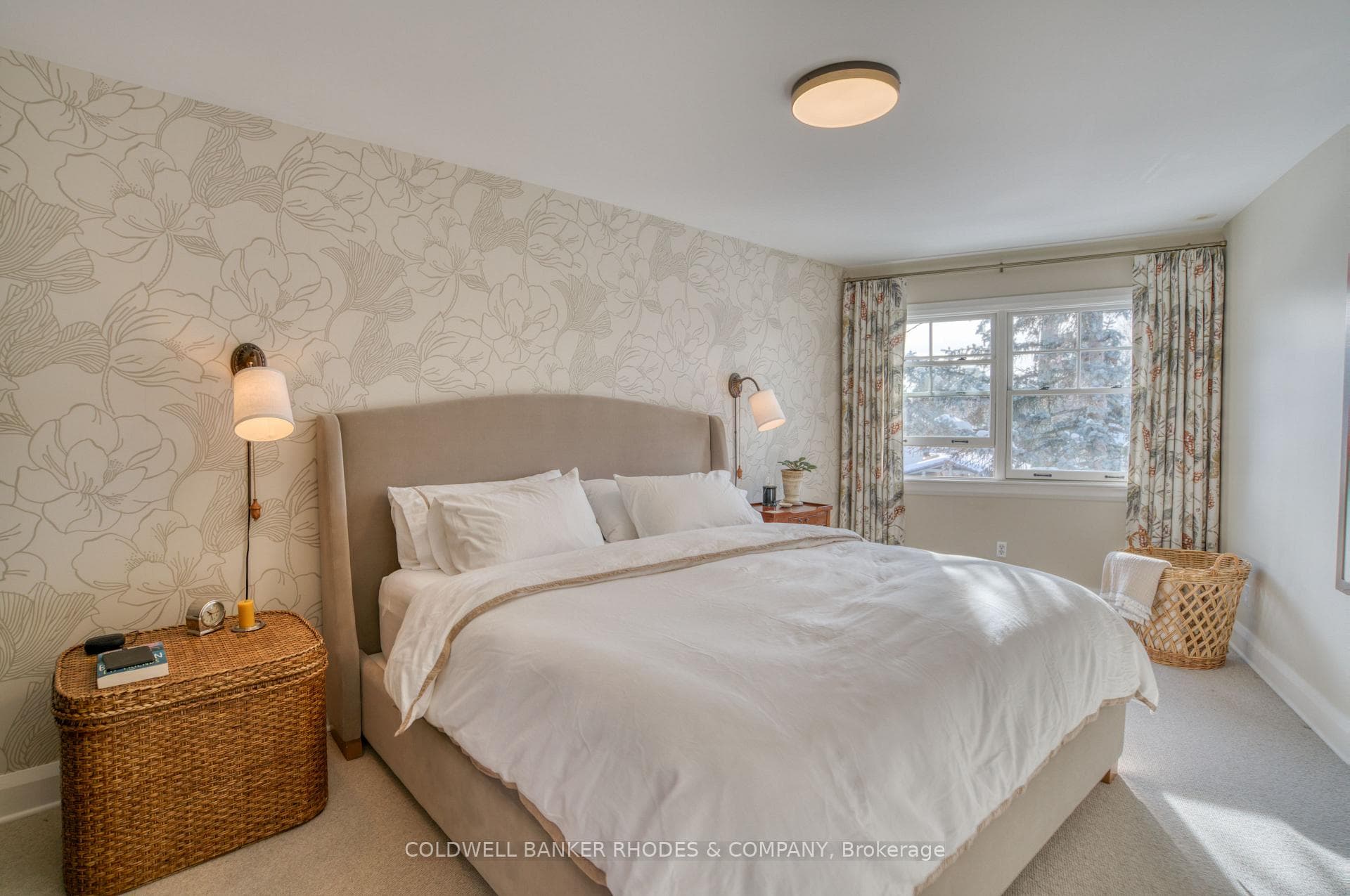Primary bedroom with morning sun.