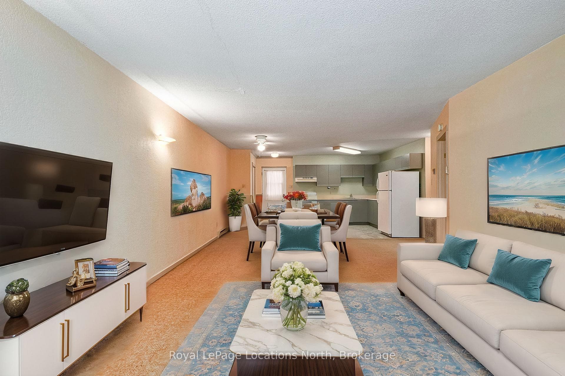 Virtually Staged Living Room