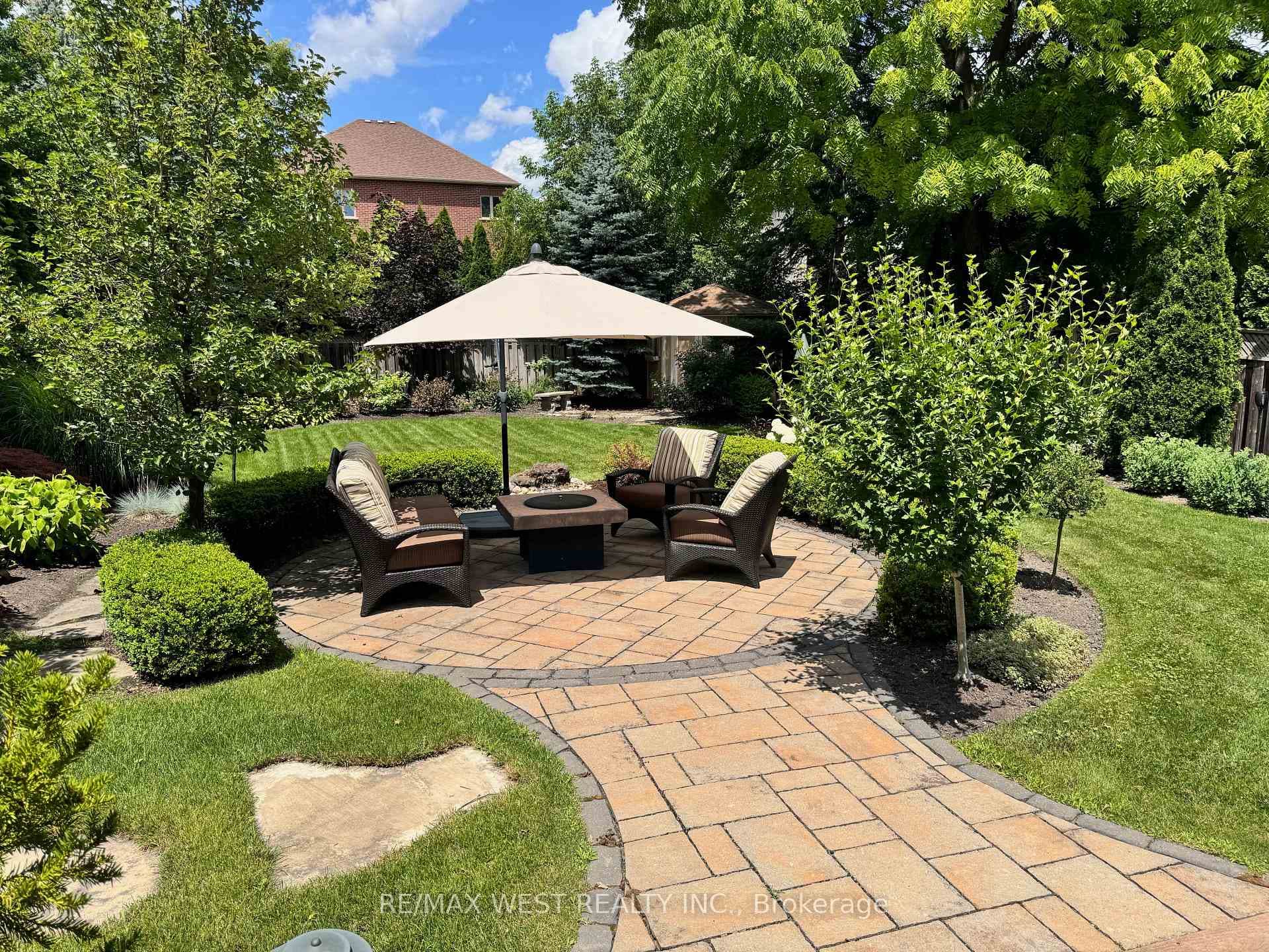 Backyard with Low Voltage Lighting