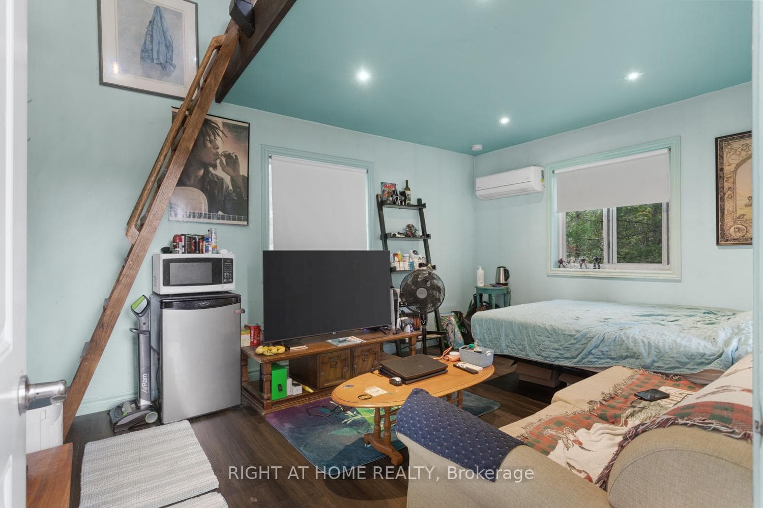 Bunkie/Studio has a loft
