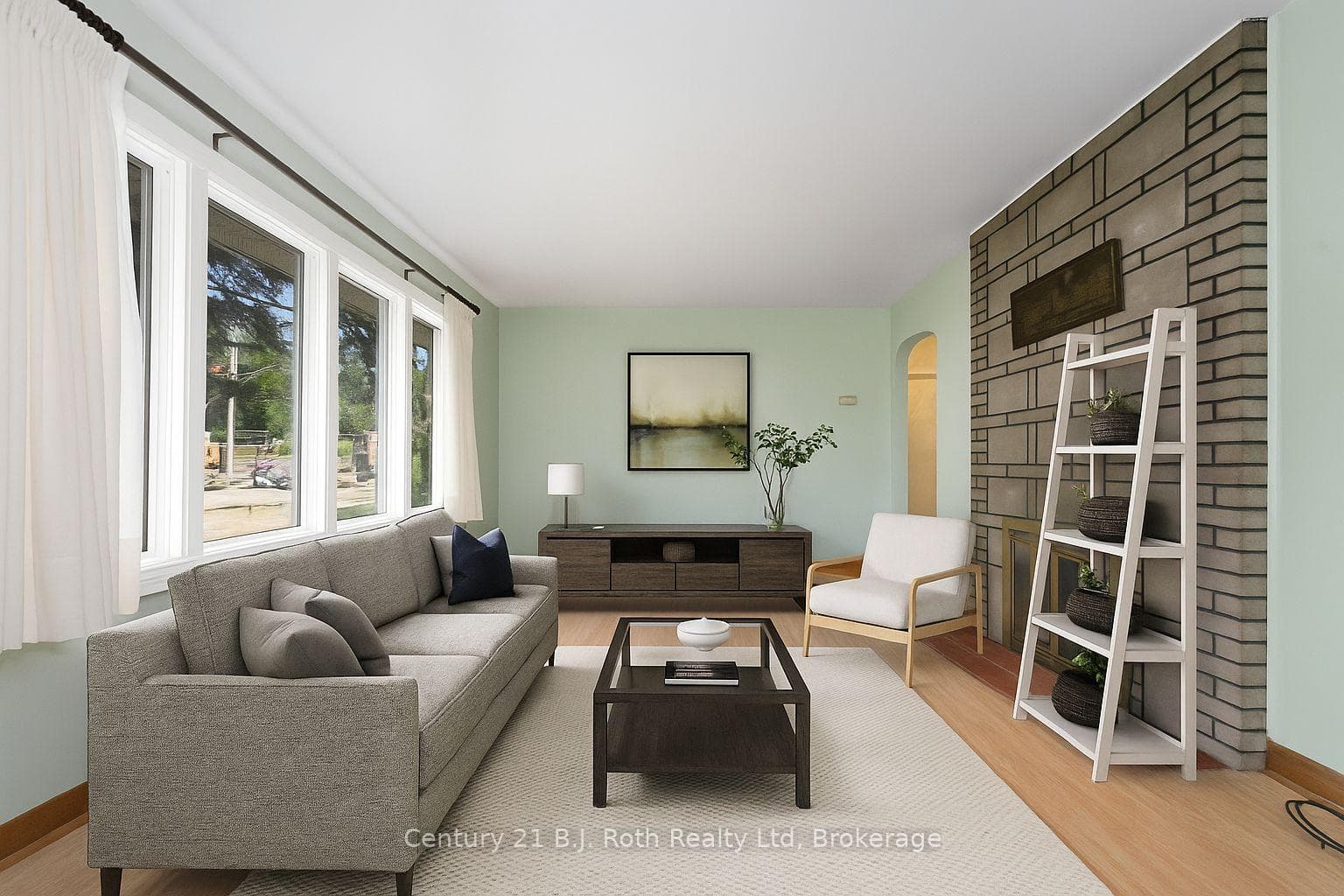 Virtually Staged Living Room