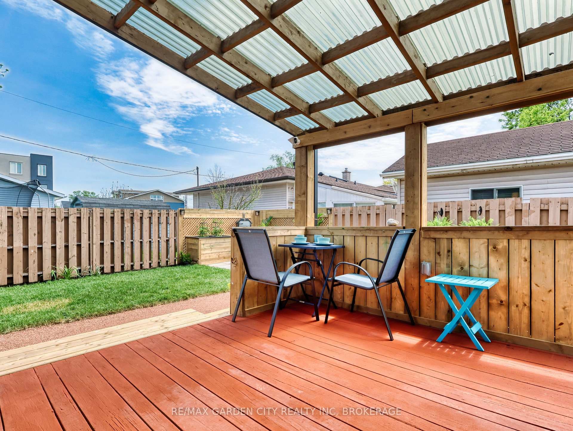 Covered back patio