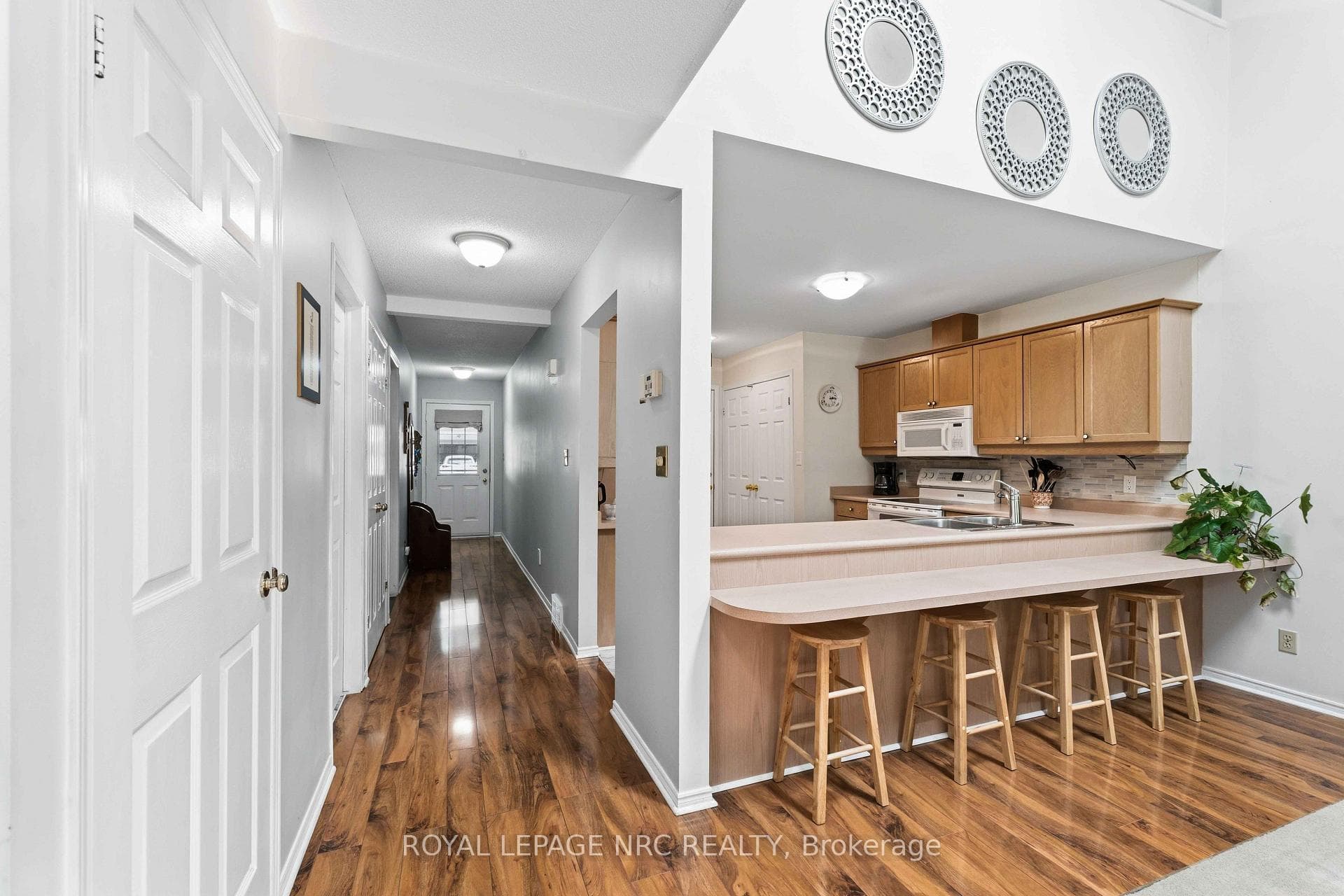 Hallway from Entrance and Kitchen