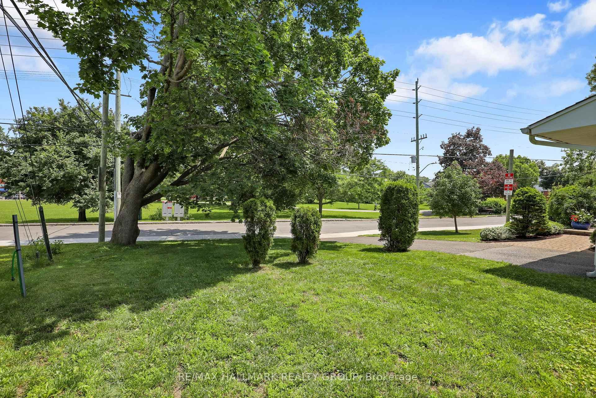 View of the park from side yard