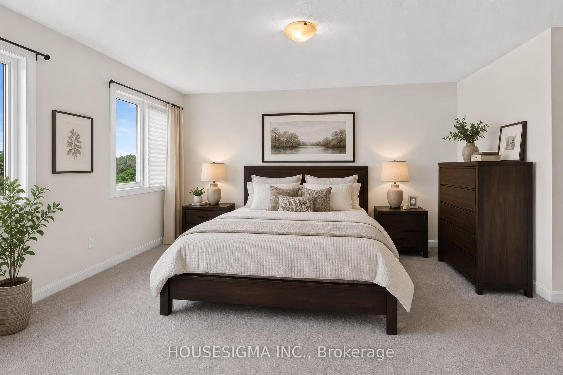 Primary Suite/Artificially Staged