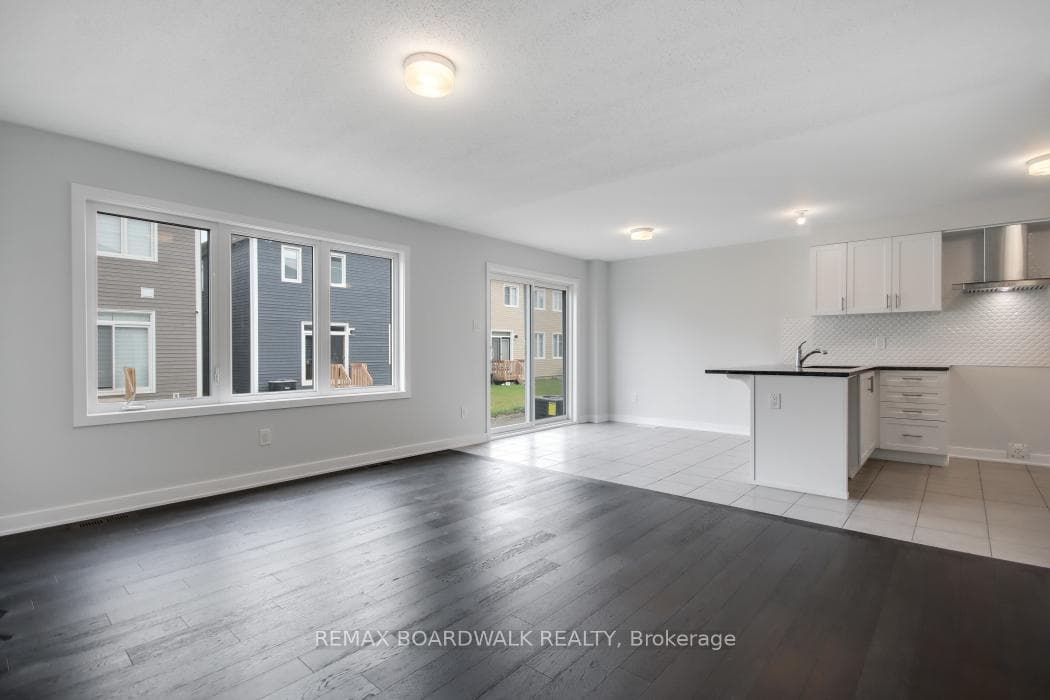 Eat In space leading to back yard patio door.