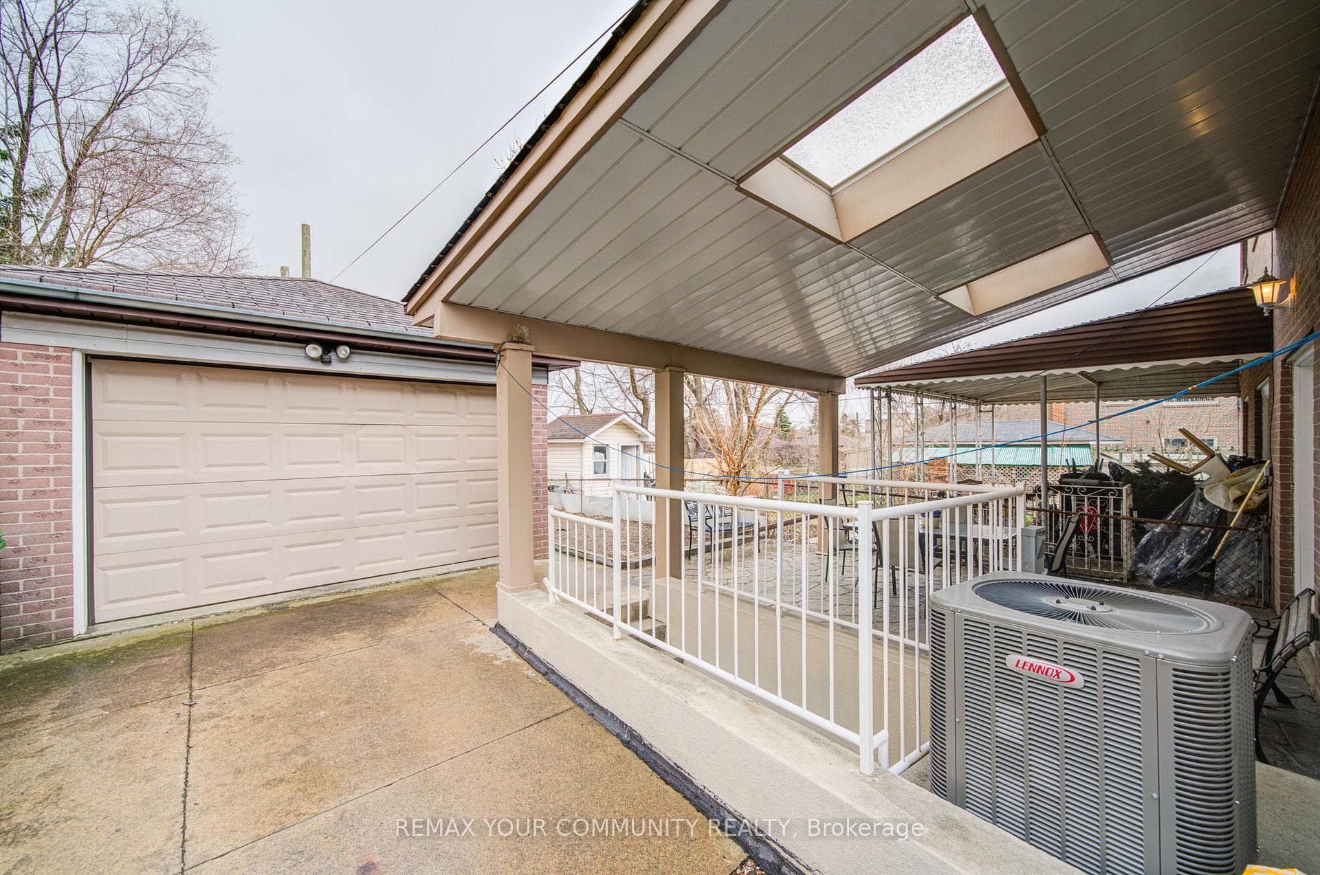 Covered Patio in Backyard