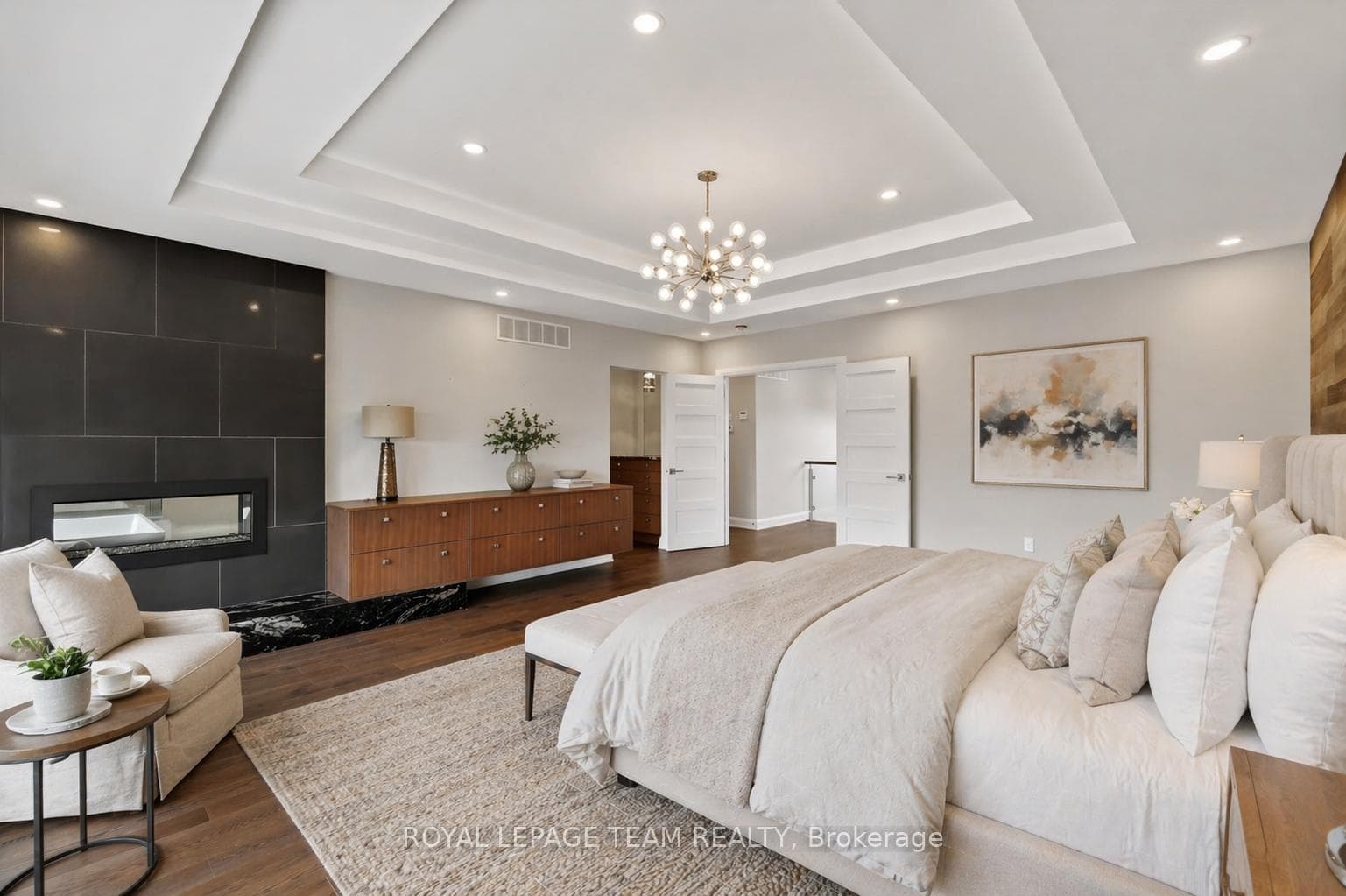 Primary Bedroom, virtually staged