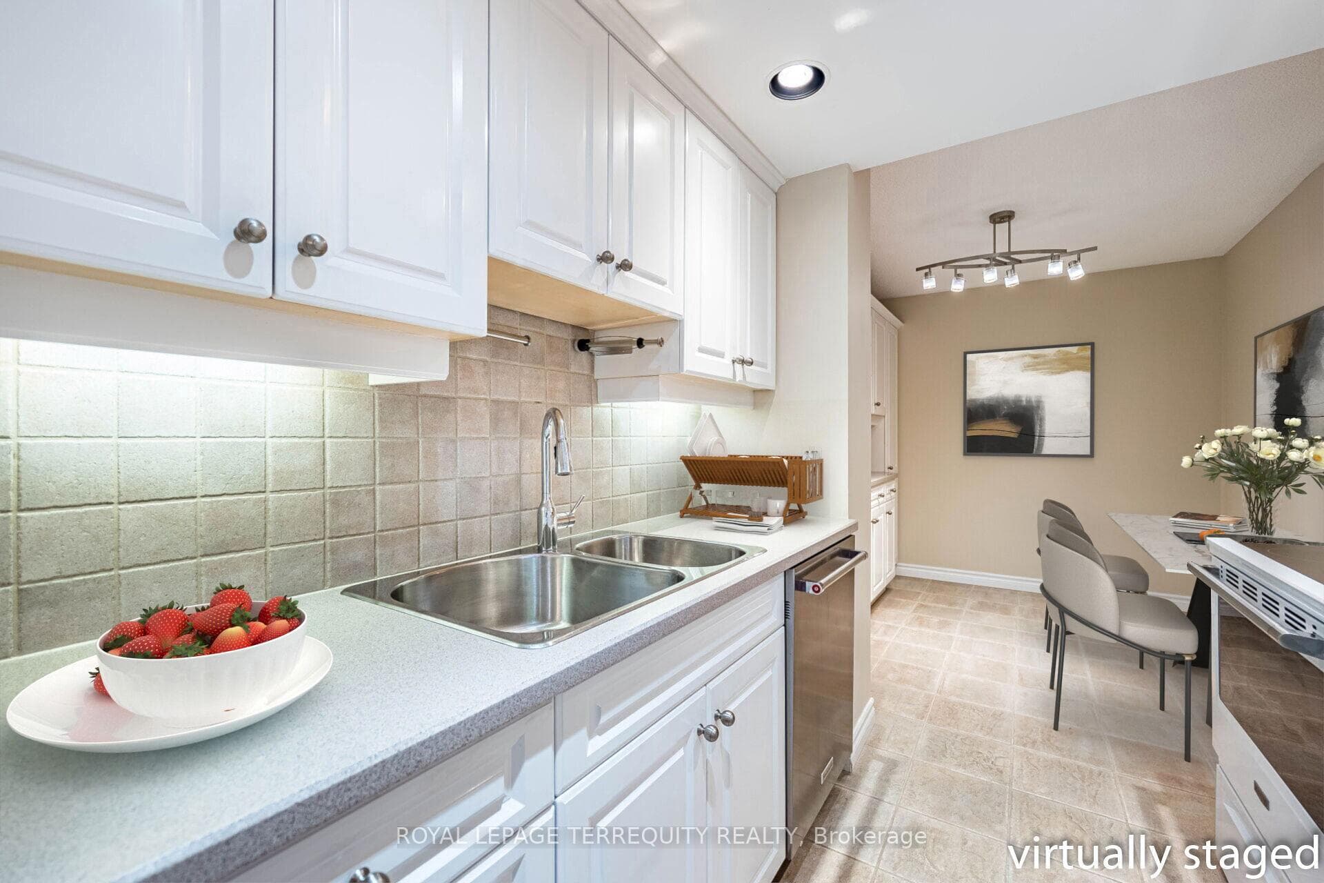 Bright Eat-in Kitchen - virtually staged