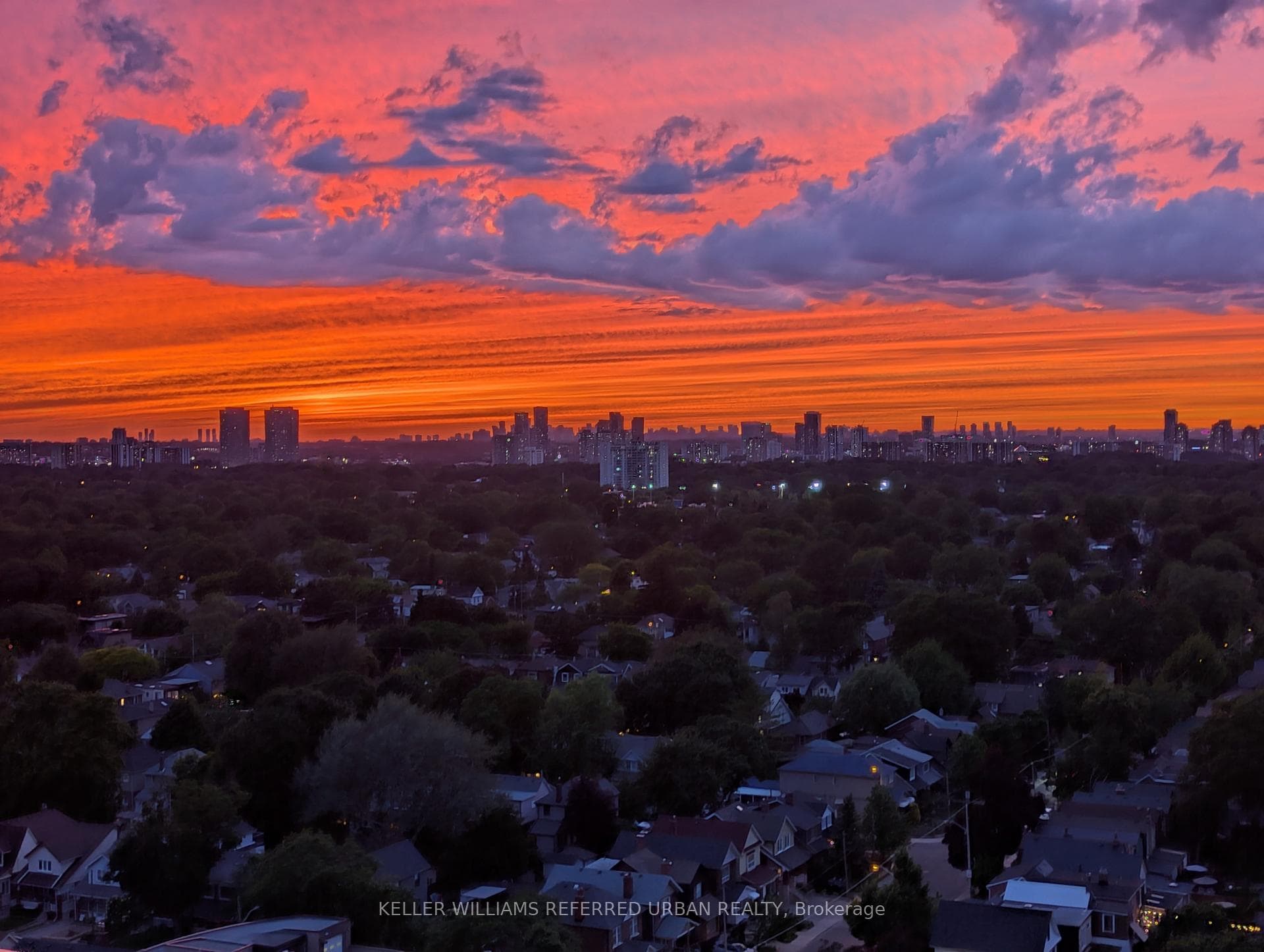 Actual sunset view from balcony