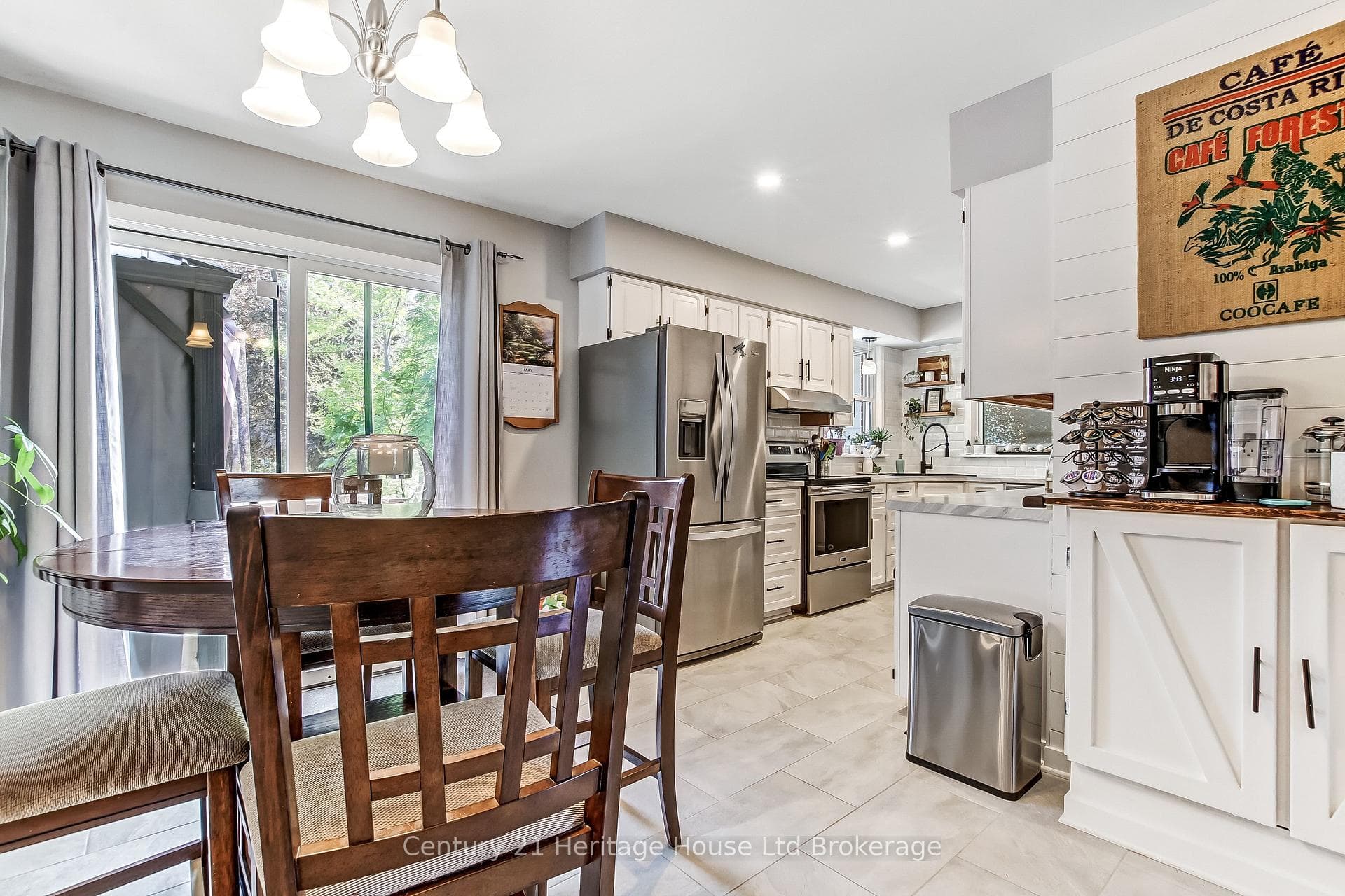 Dining room with W/O to deck