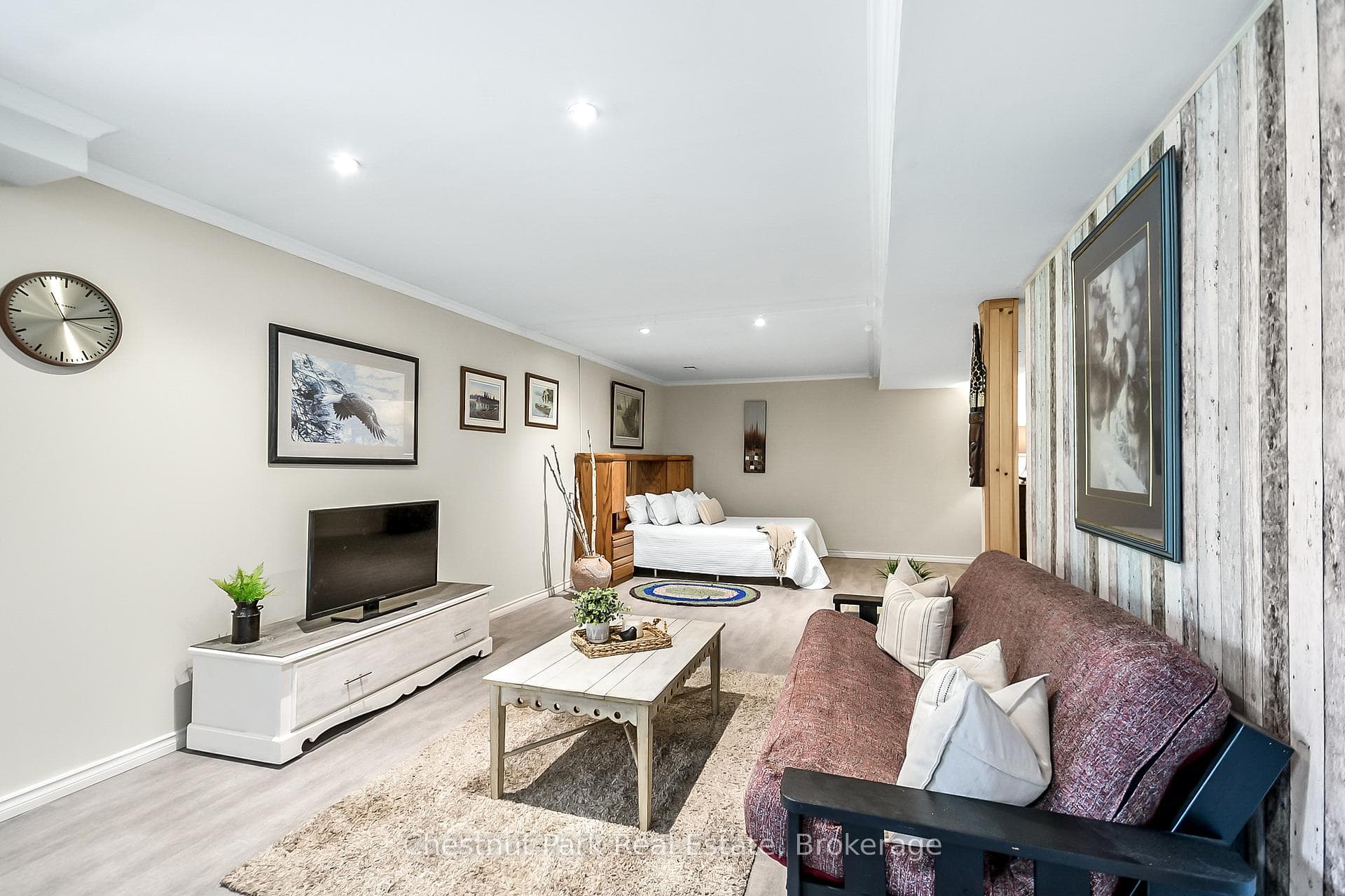 Lower level family room or studio