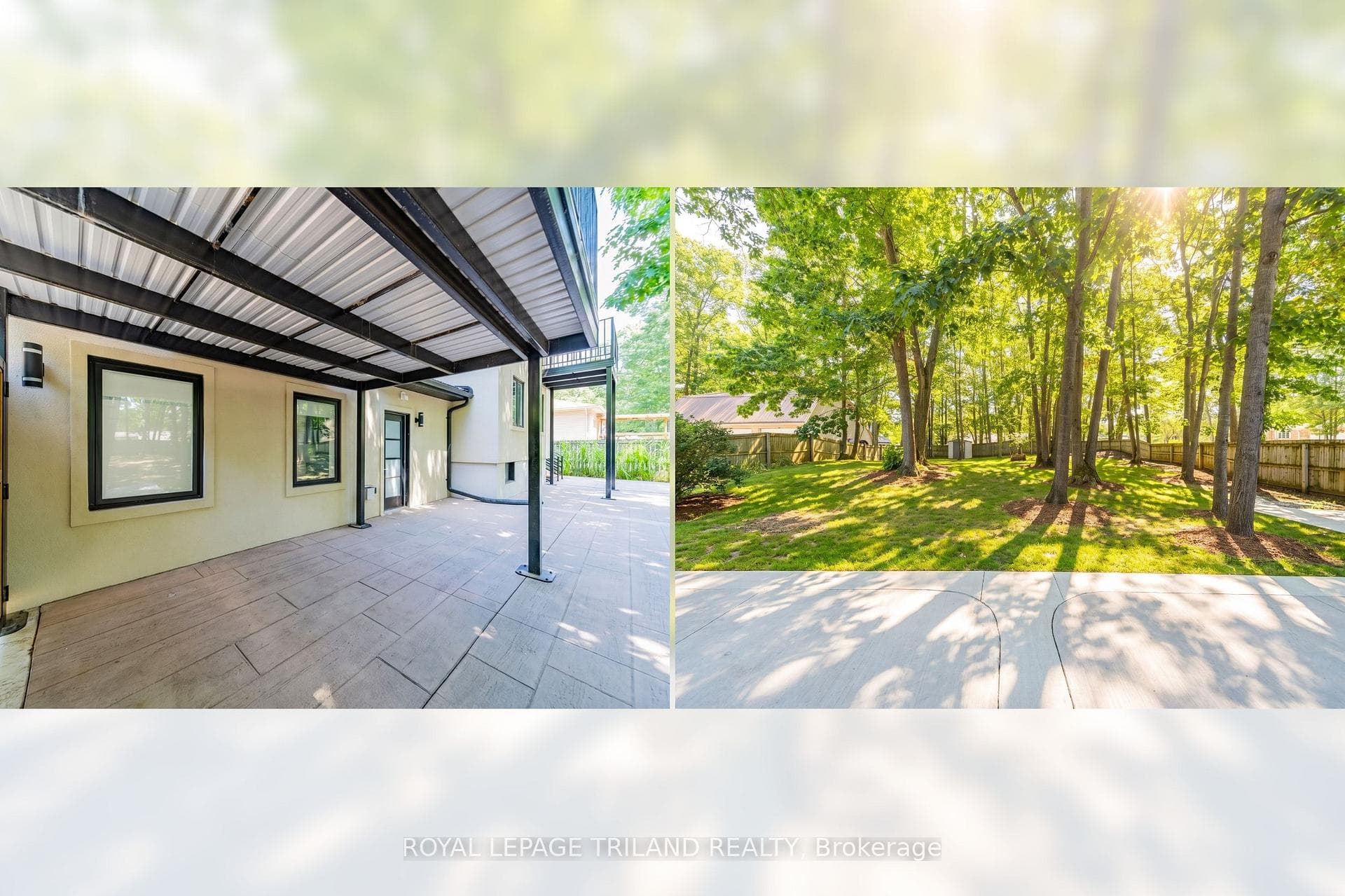 Walk-out patio at lower level in-law suite