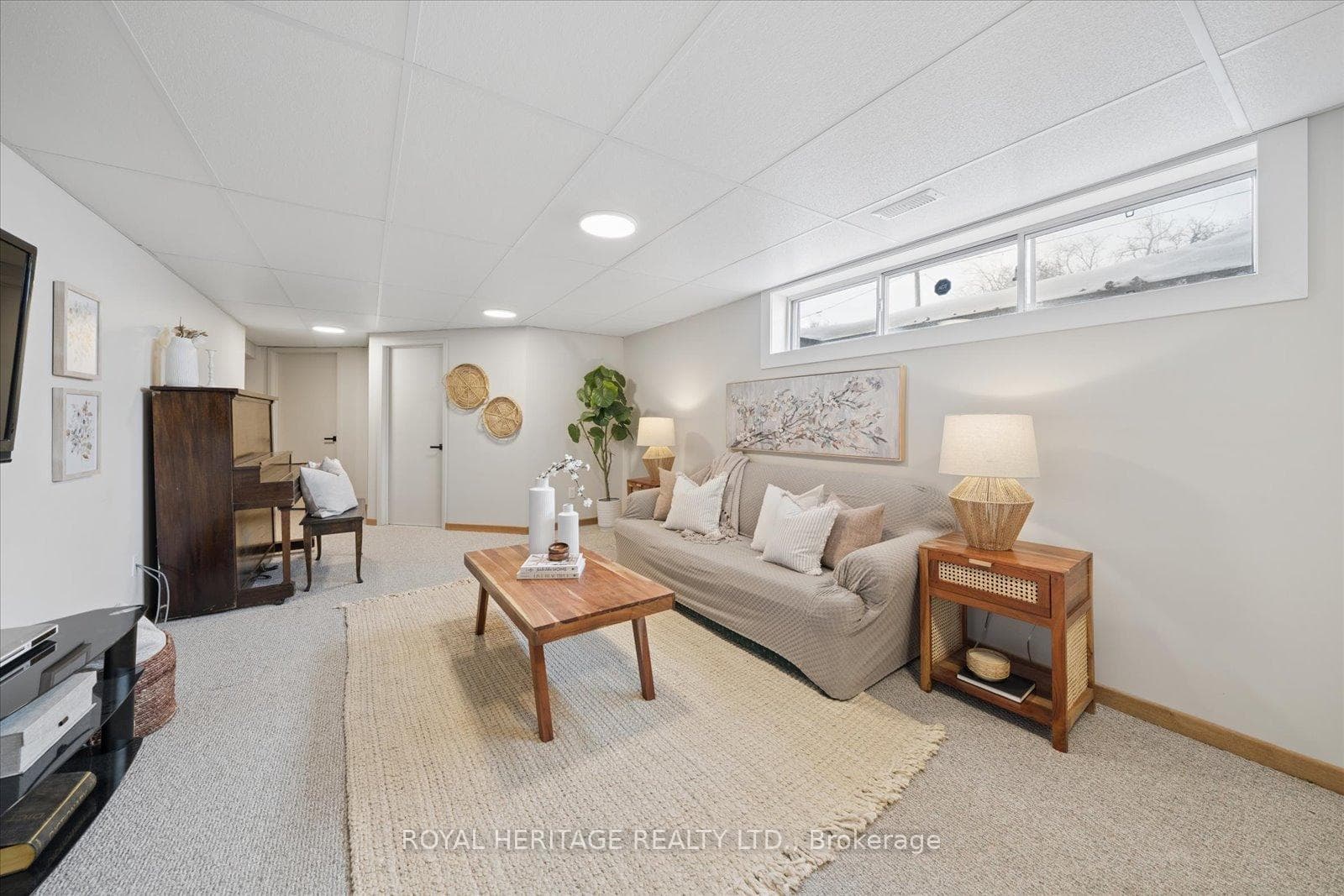 Exceptional natural light with above grade windows