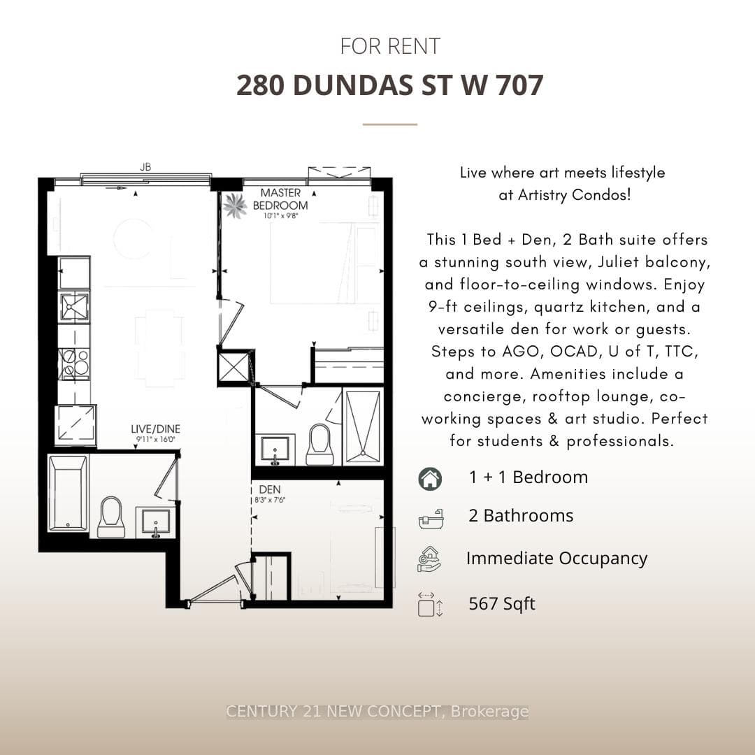 280 Dundas Street Unit 707 photo 1