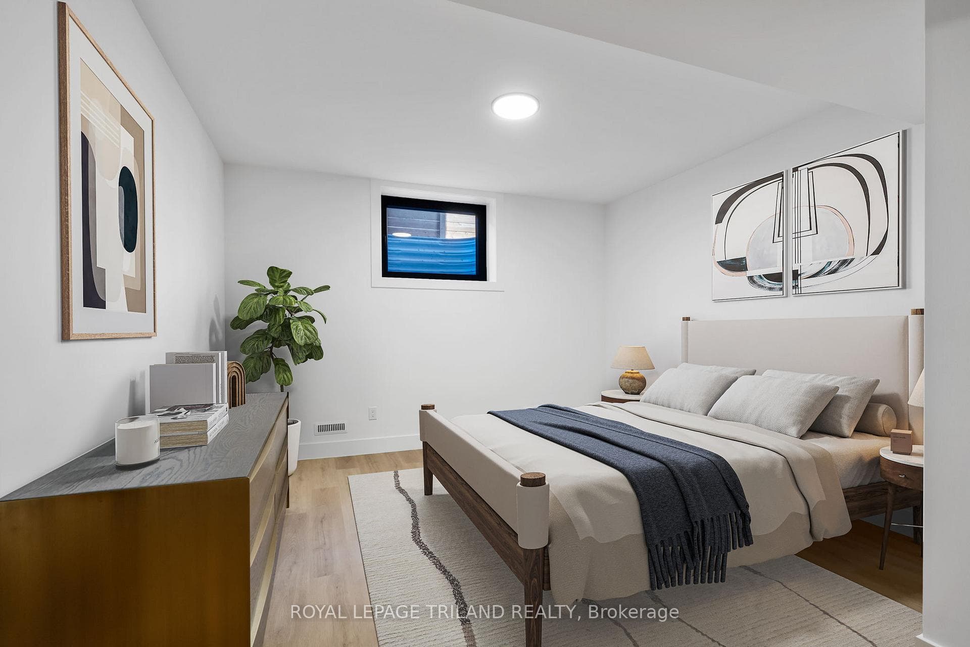 Basement Virtually Staged