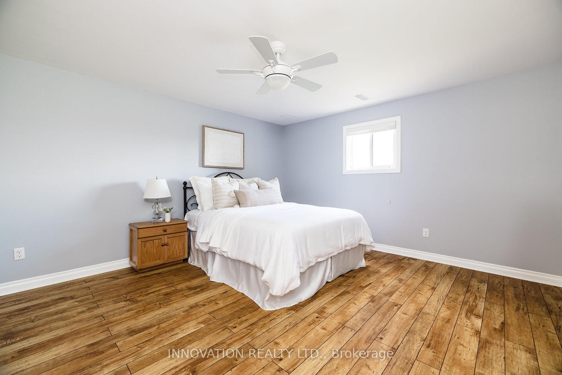 4th bedroom, lower level with park views