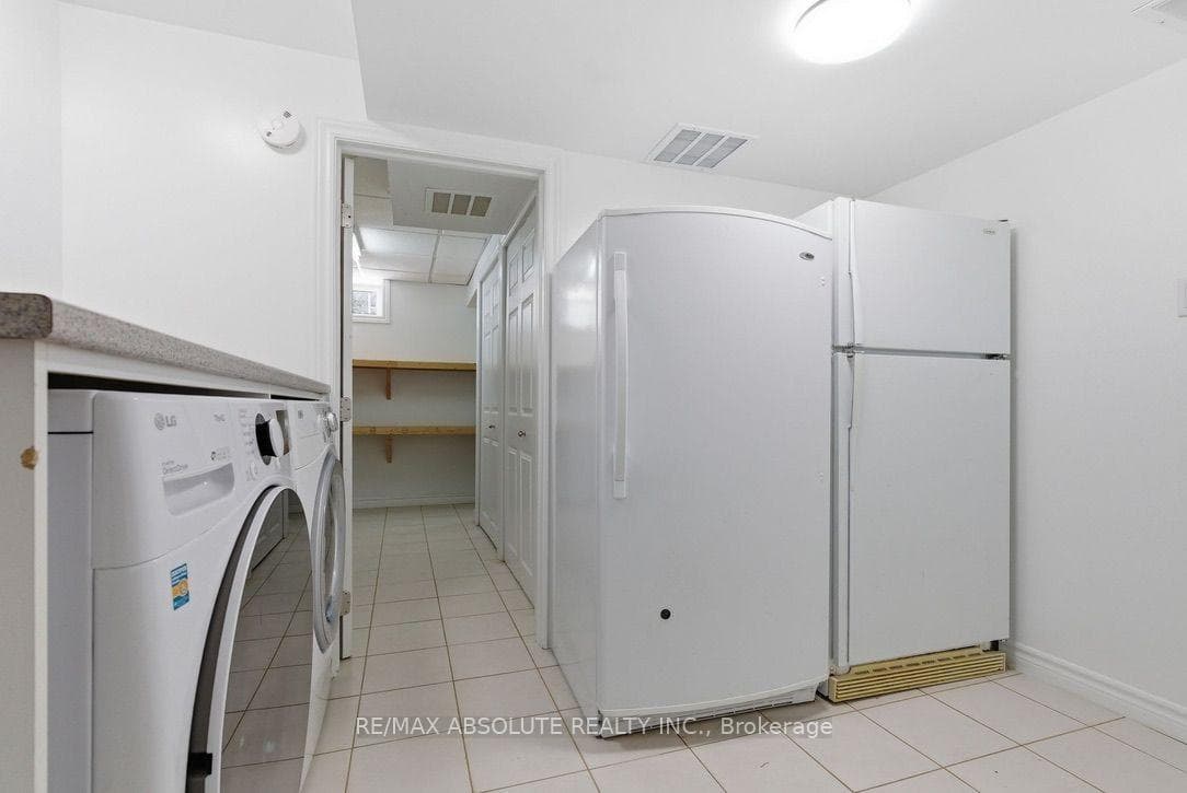 Basement Laundry and storage