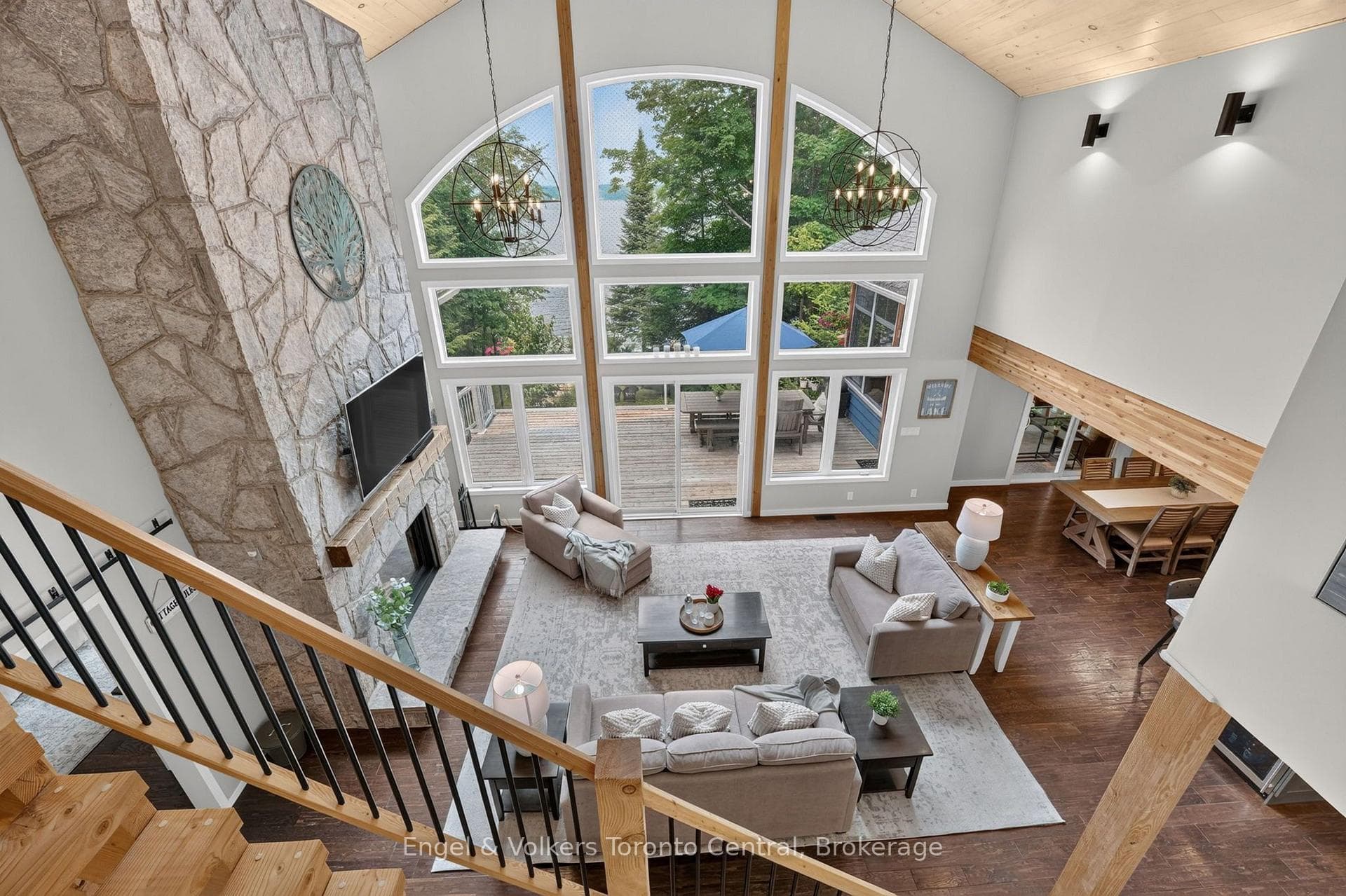 View from upper level