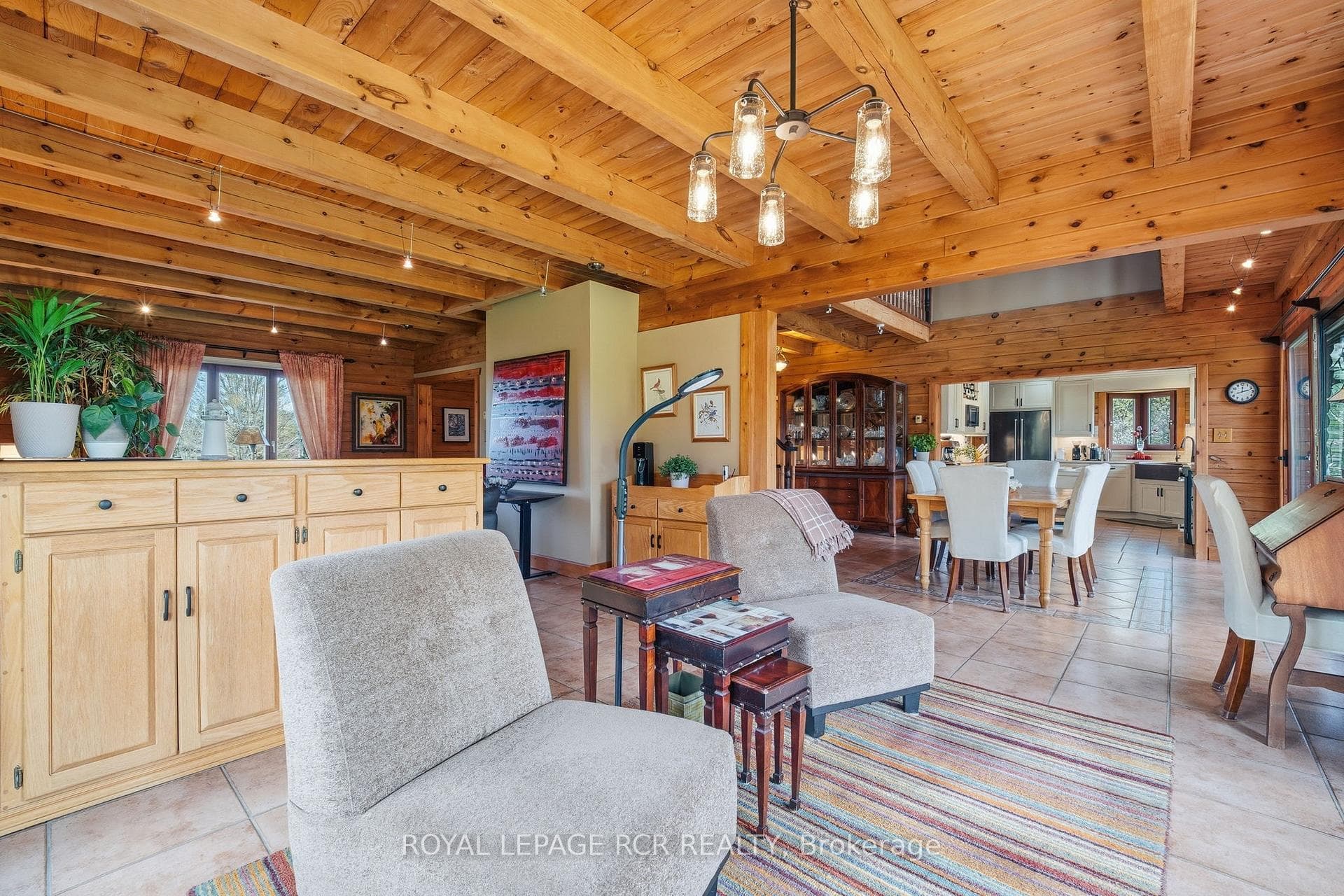 Family Room with Bay Window Overlooking the Yard