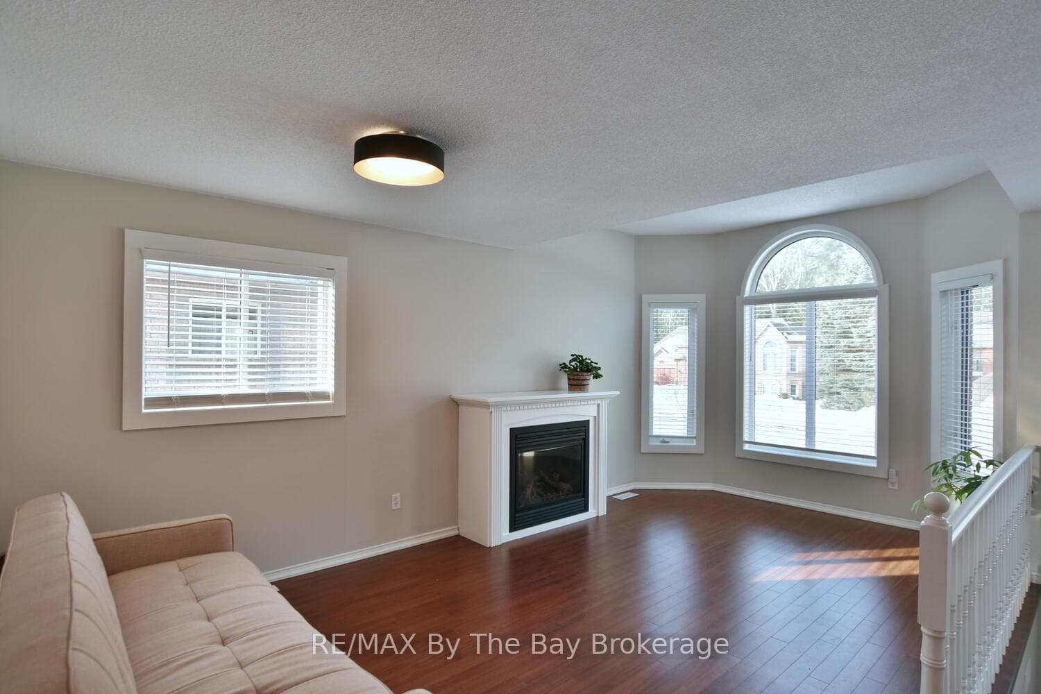 Living room with gas fireplace