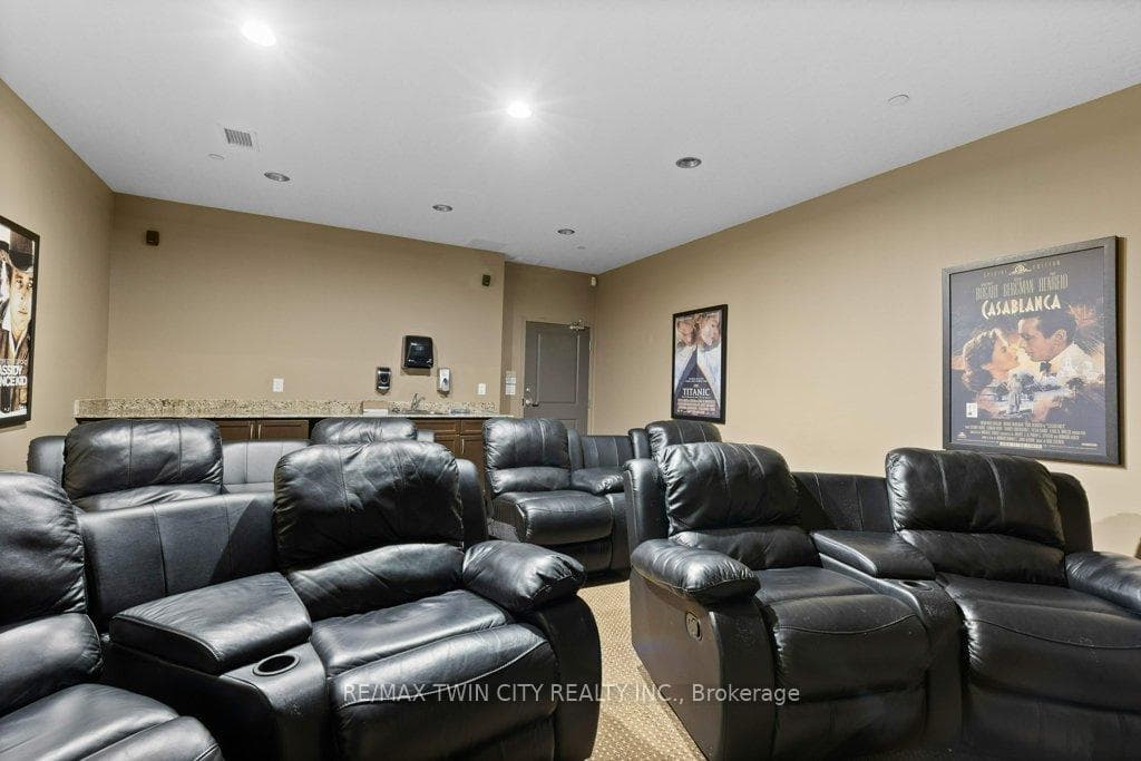 Media room with theatre seating