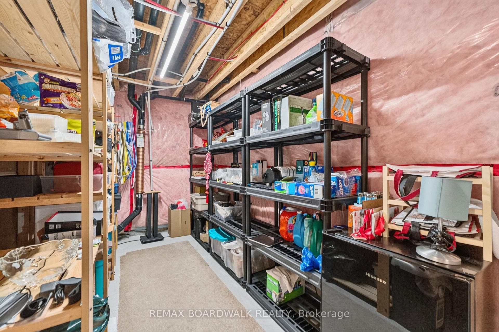Basement has Plenty of Storage!