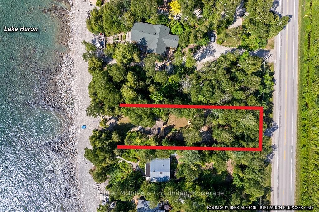 Aerial view of property
