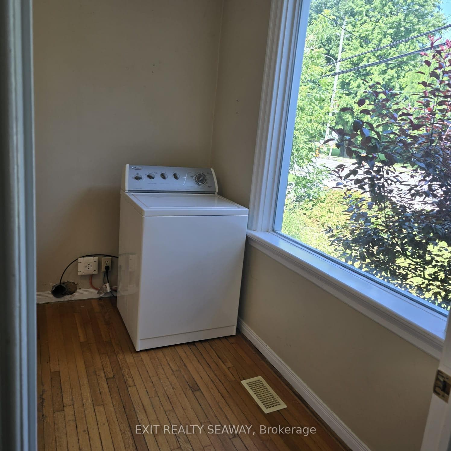 Bedroom converted to laundry Room