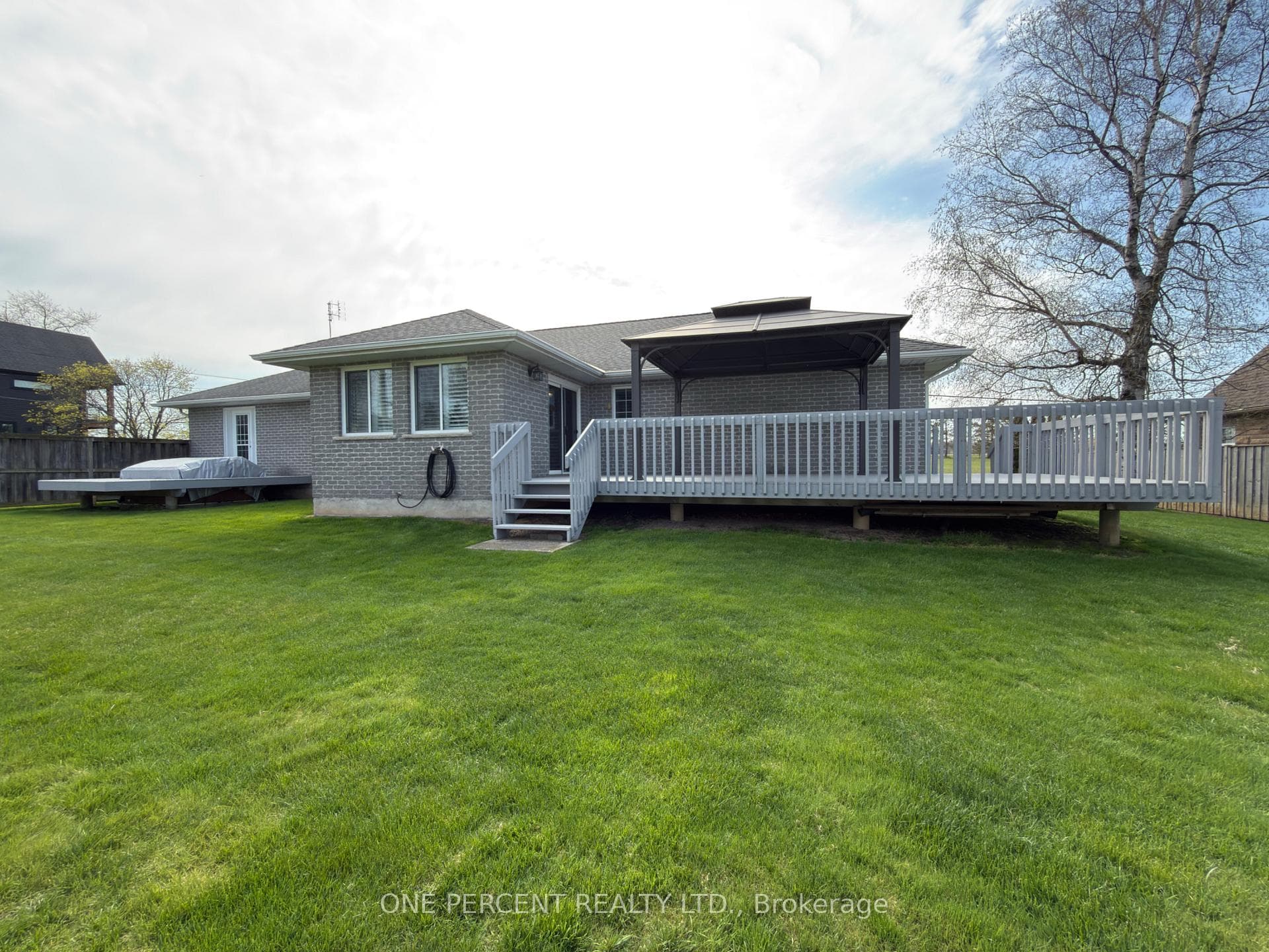 Rear of property