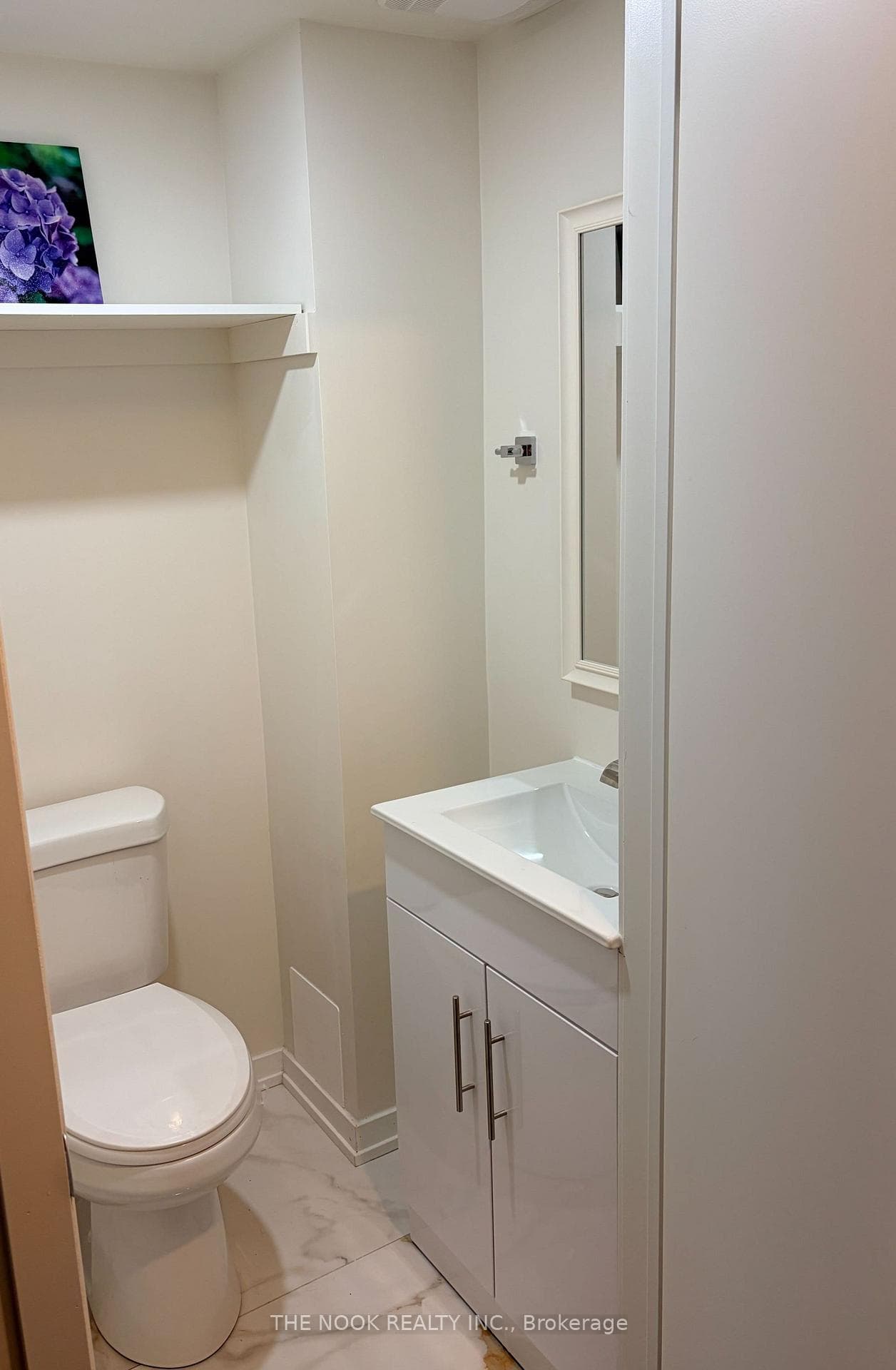 downstairs powder room