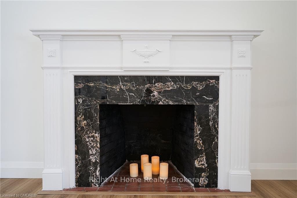 Decorative fireplace -living room