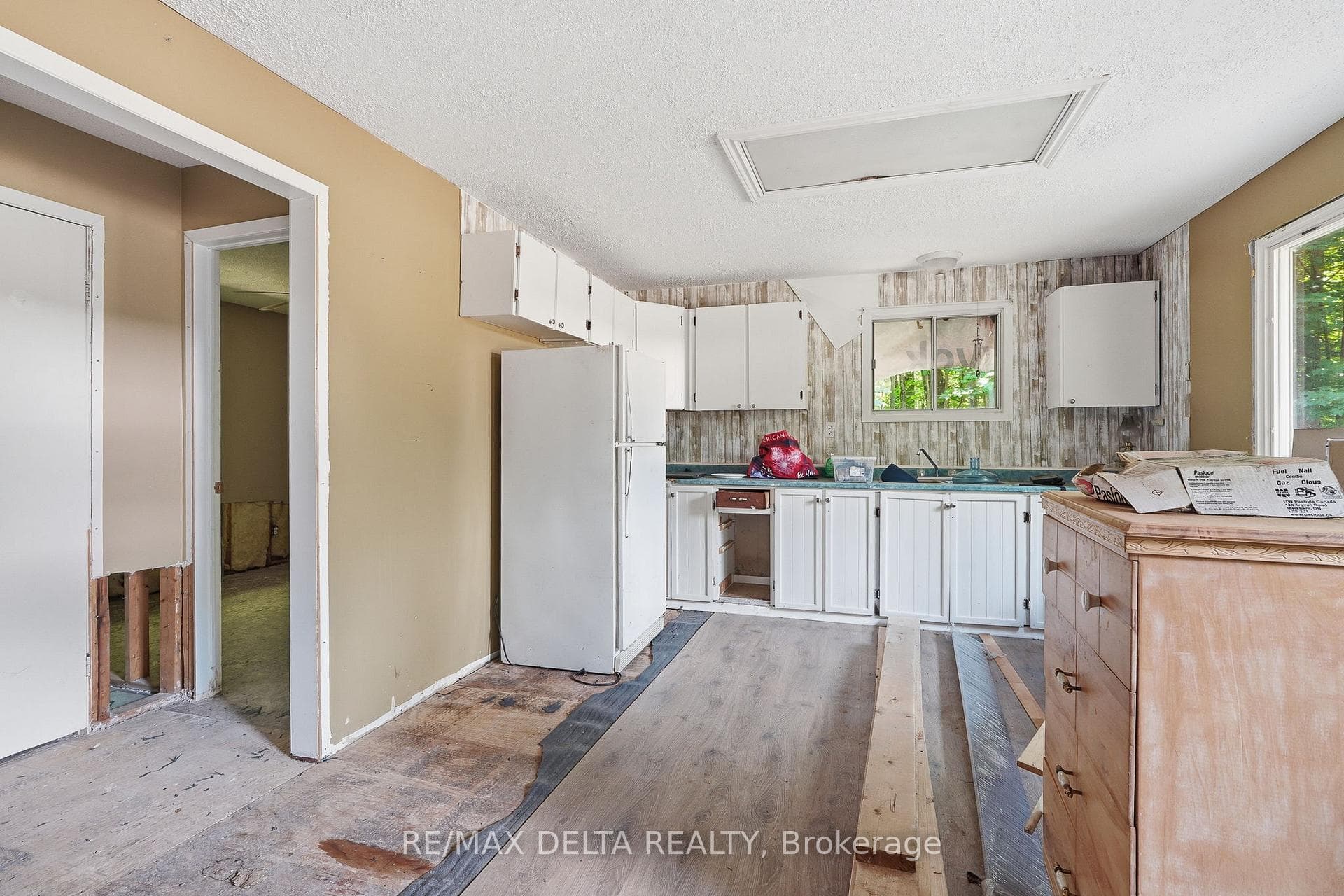 Kitchen area in first cottage