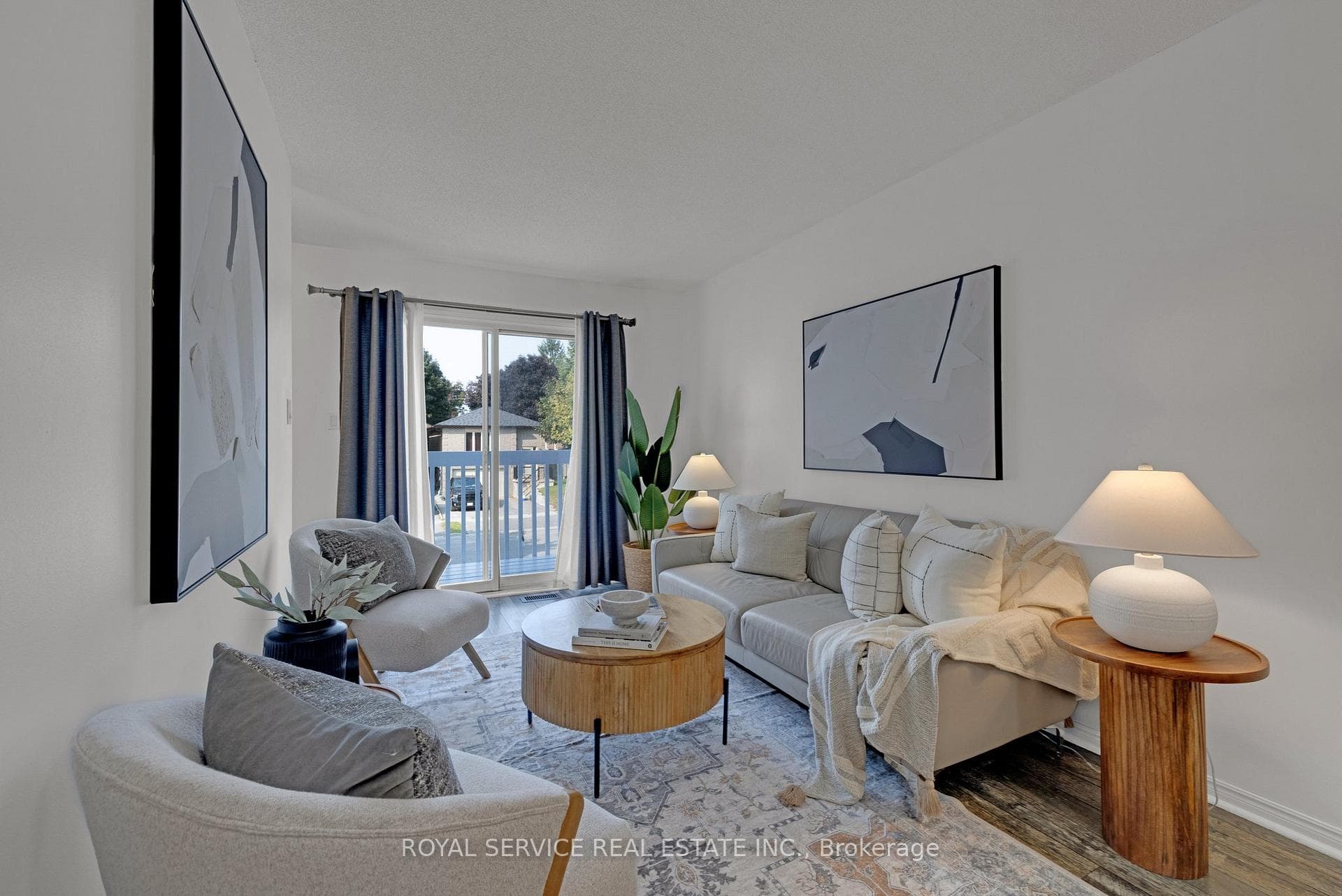 Living Room is bright & welcoming