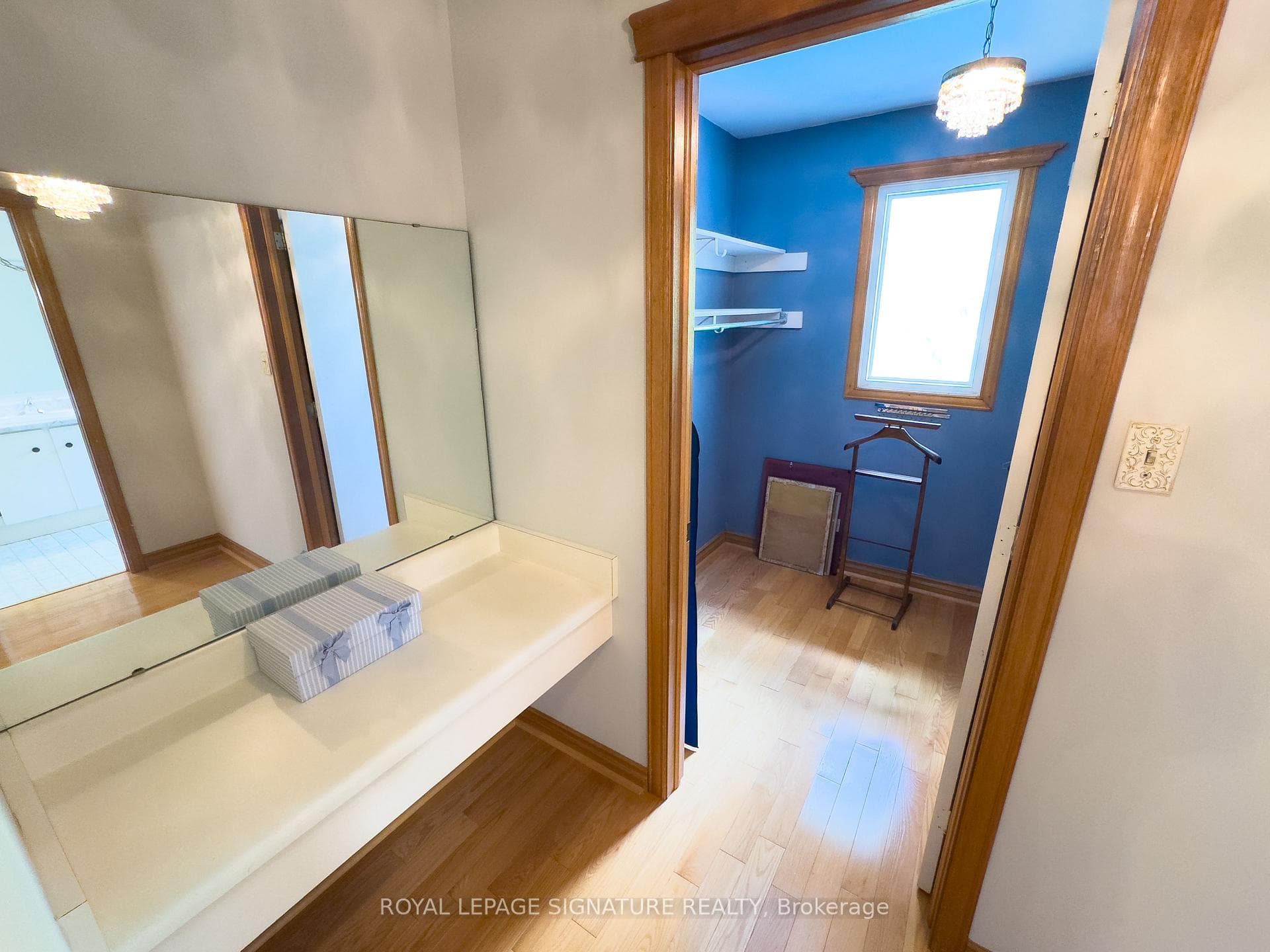 Makeup Desk & his and her walk-in closet