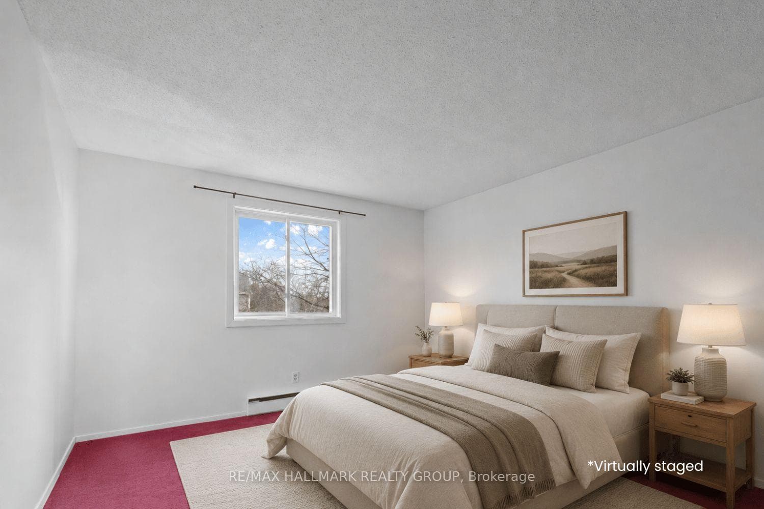 Virtually Staged Primary Bedroom Upper Level