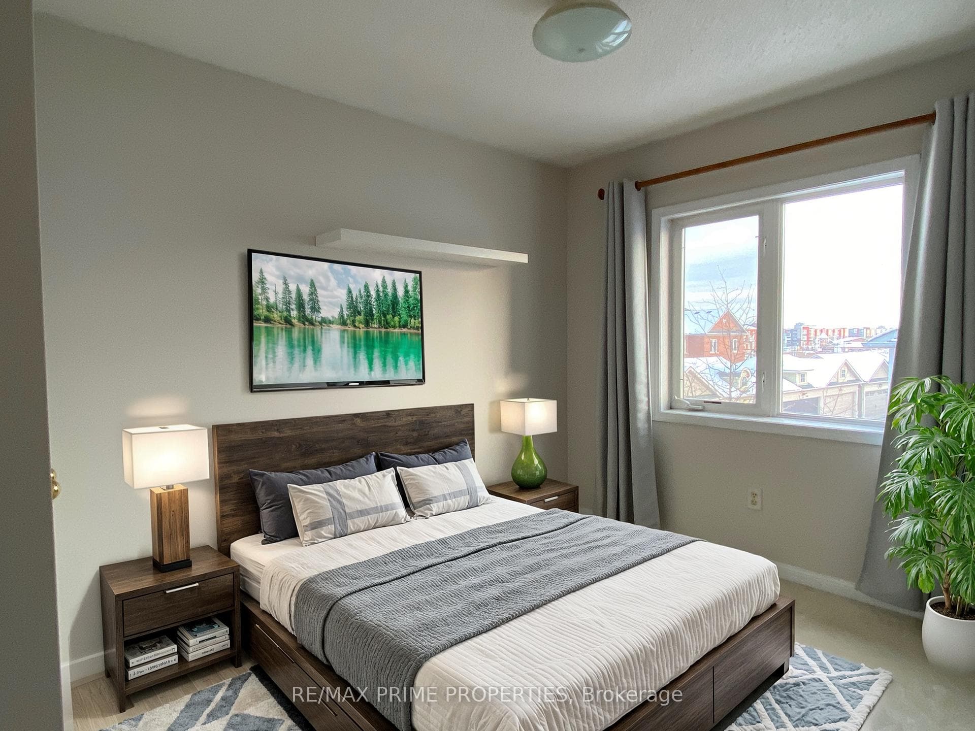 Virtual Staged Second Bedroom