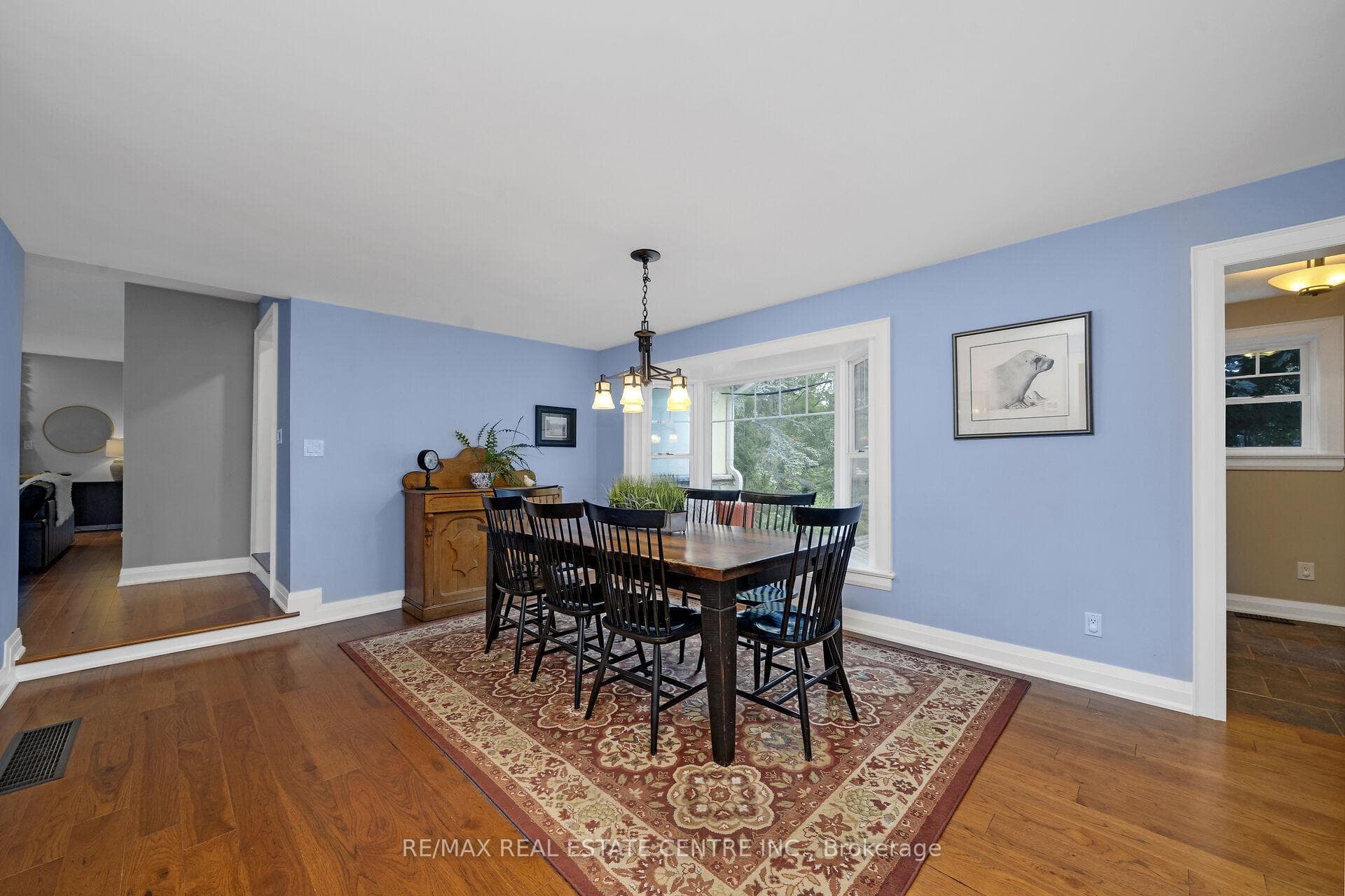 Large Dining room with picture window