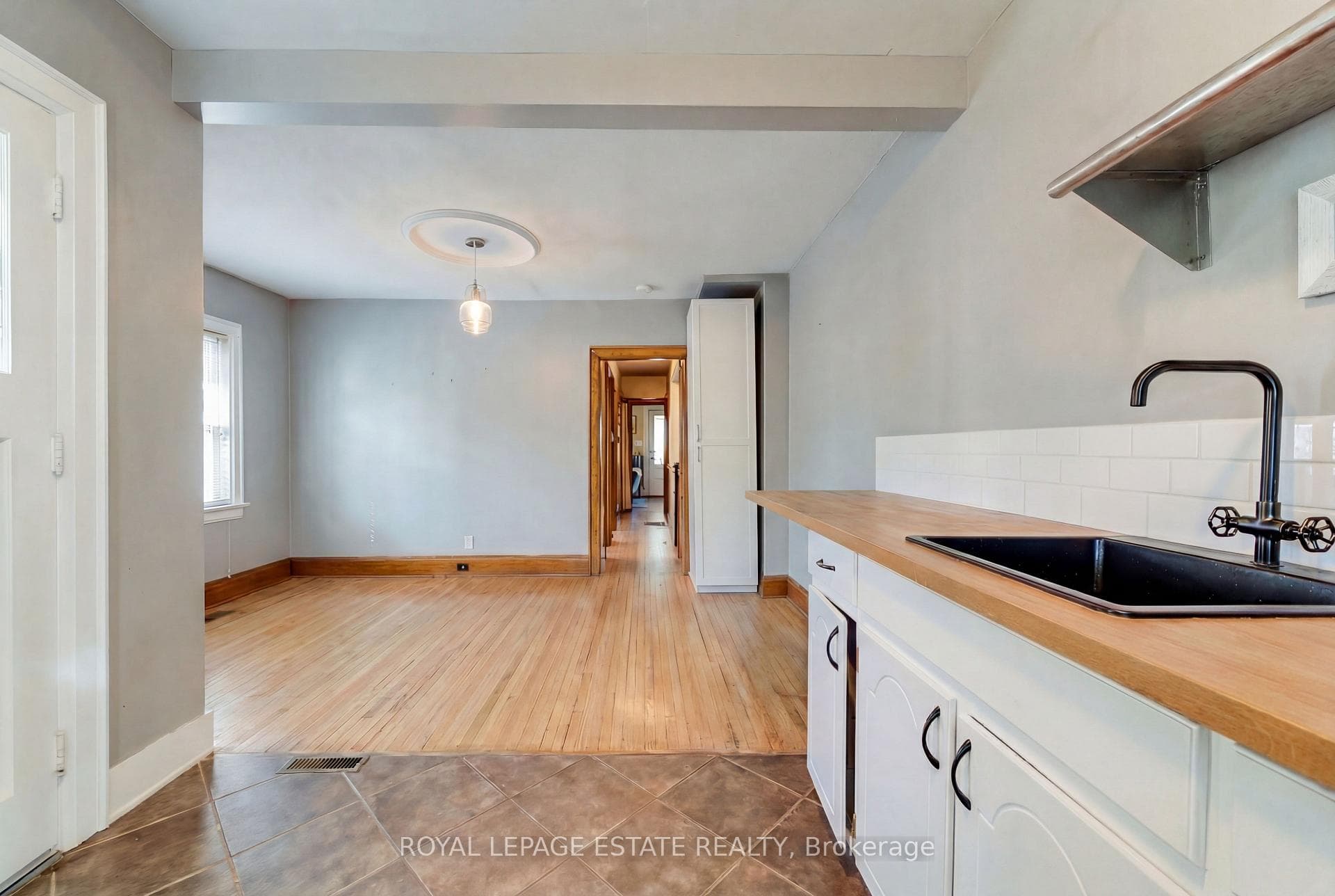 Kitchen overlooking Dining Room