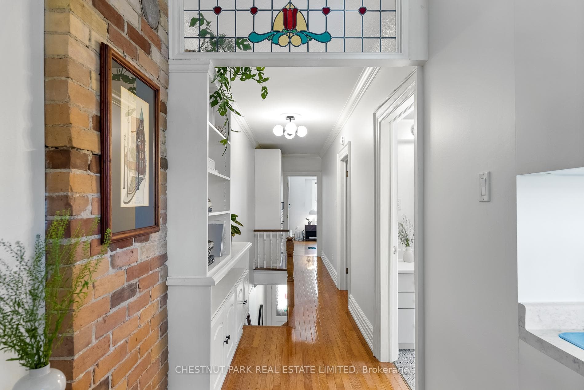 Second floor corridor from Den area