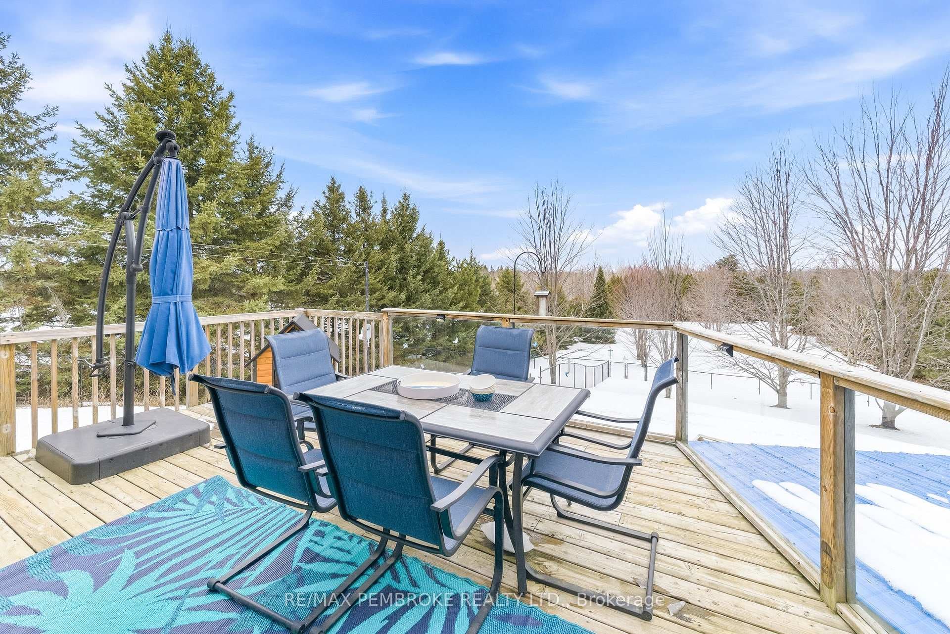 Deck off the dining room