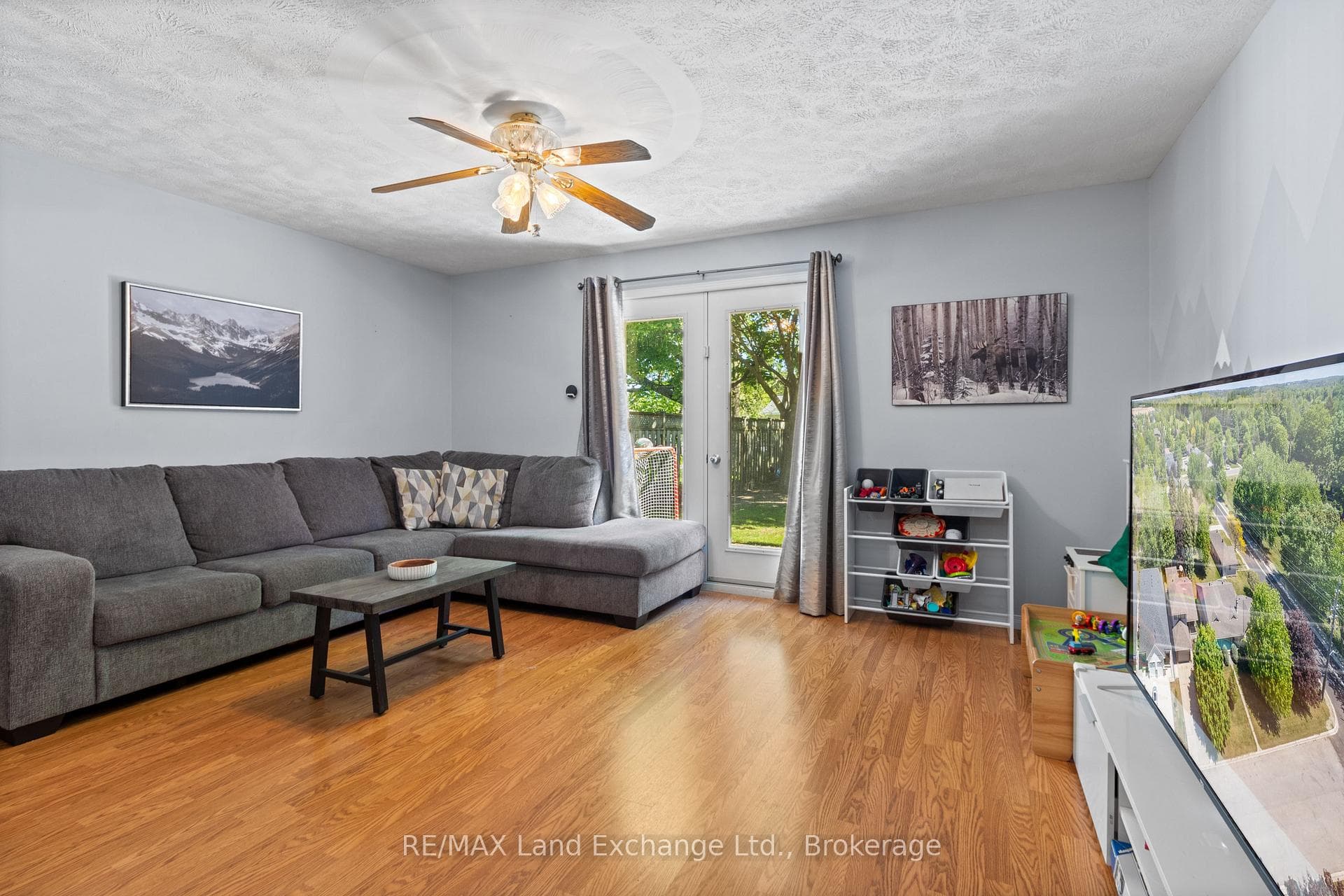 Family room with backyard access