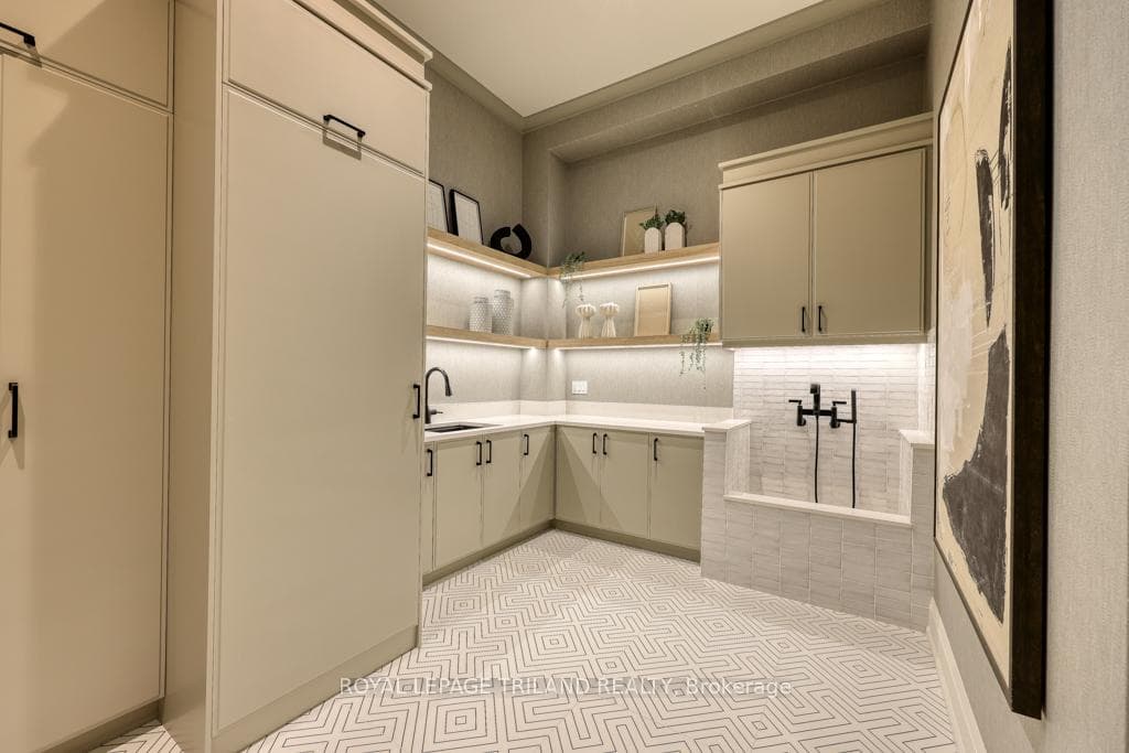 Stackable washer/dryer in closet and dog wash
